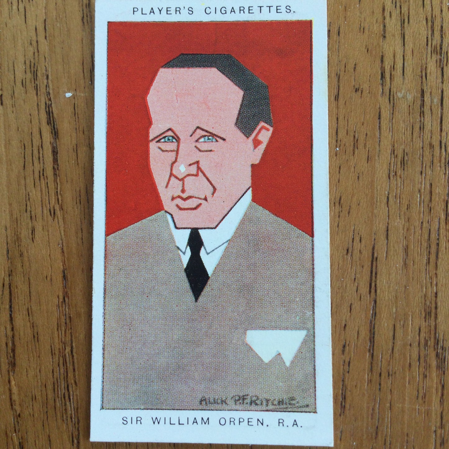 Straight Line Caricatures. Player's Cigarette Cards. Issued 1926. Alick Penrose Forbes Ritchie