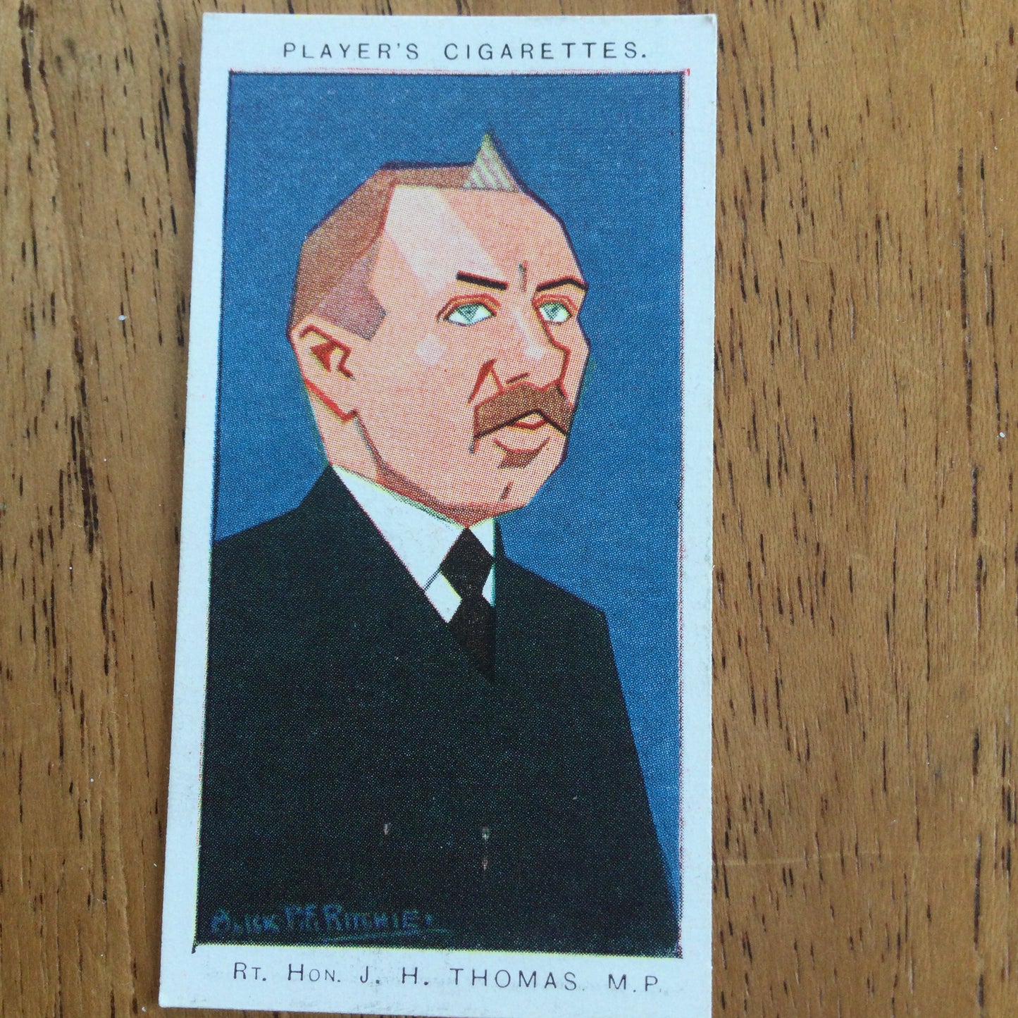 Straight Line Caricatures. Player's Cigarette Cards. Issued 1926. Alick Penrose Forbes Ritchie