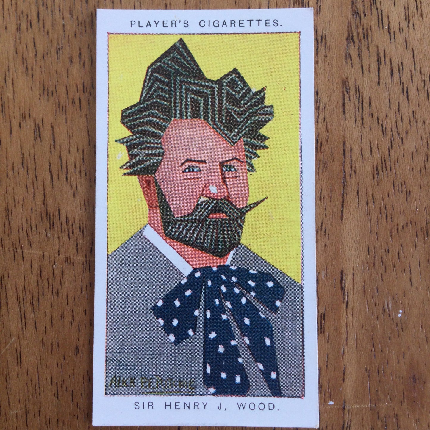 Straight Line Caricatures. Player's Cigarette Cards. Issued 1926. Alick Penrose Forbes Ritchie