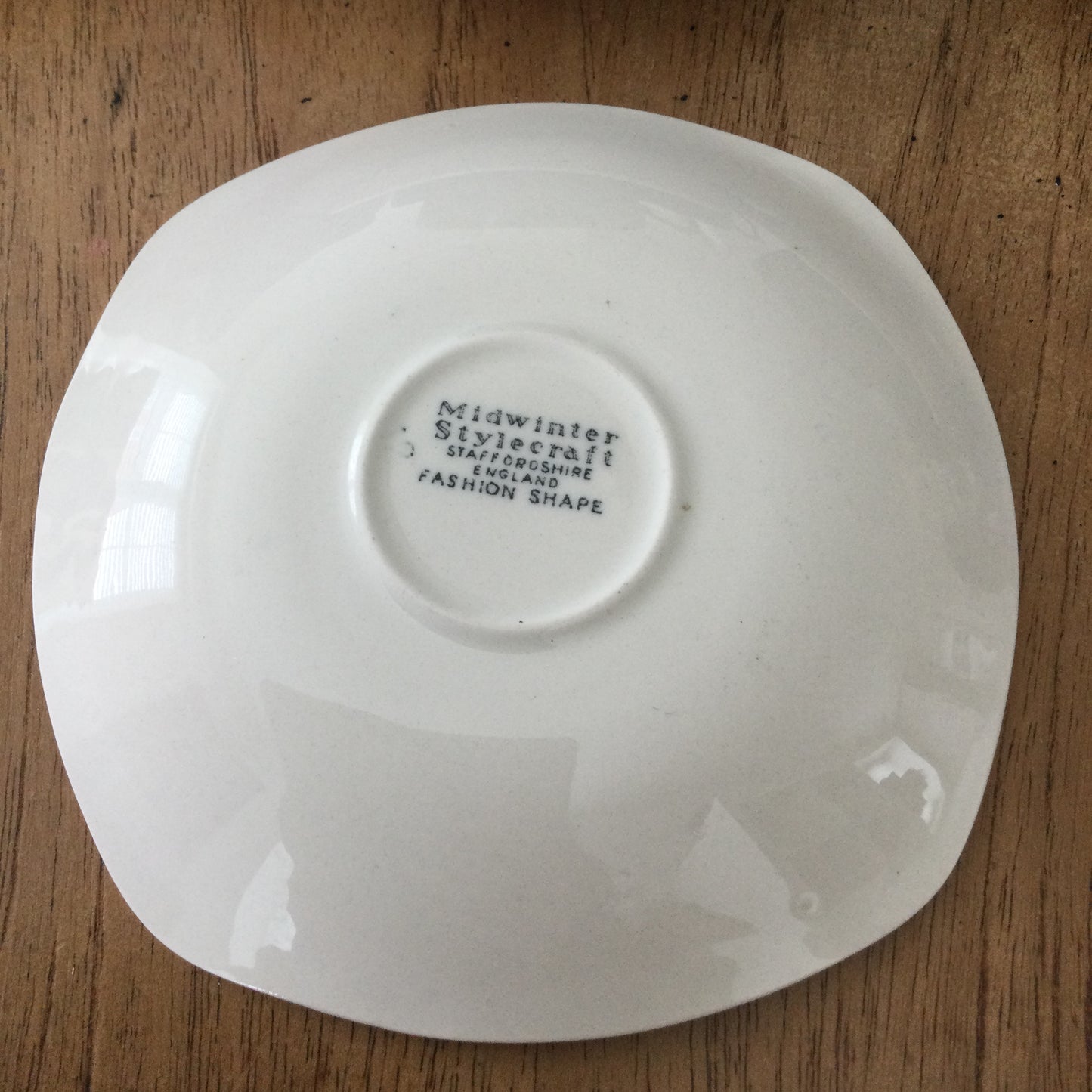 Spare saucer for demitasse cup. Midwinter Bali Hai by John Russell. 1960s retro grass design.