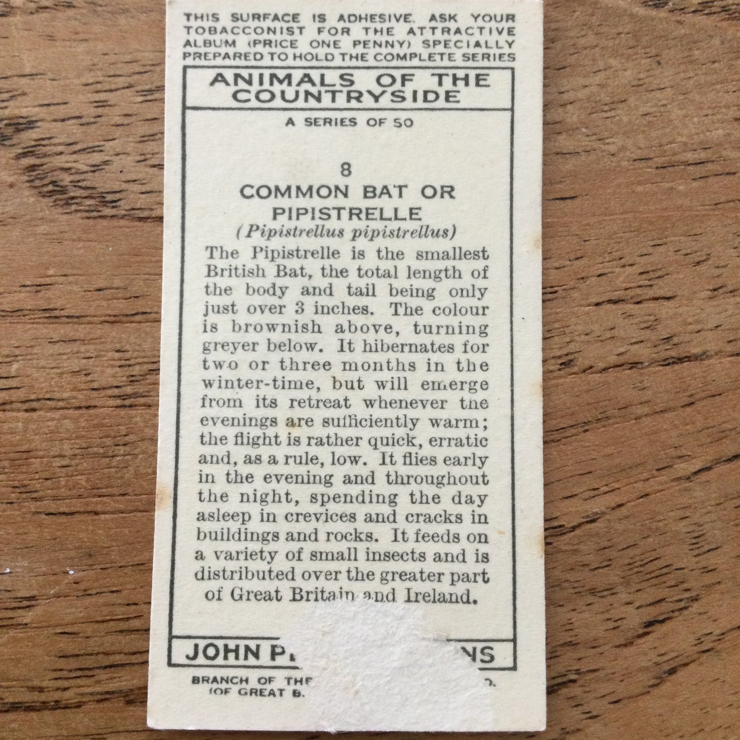 Animals of the Countryside. Players Cigarette Cards. 1939. 1930s. Sold individually so you can take your pick.