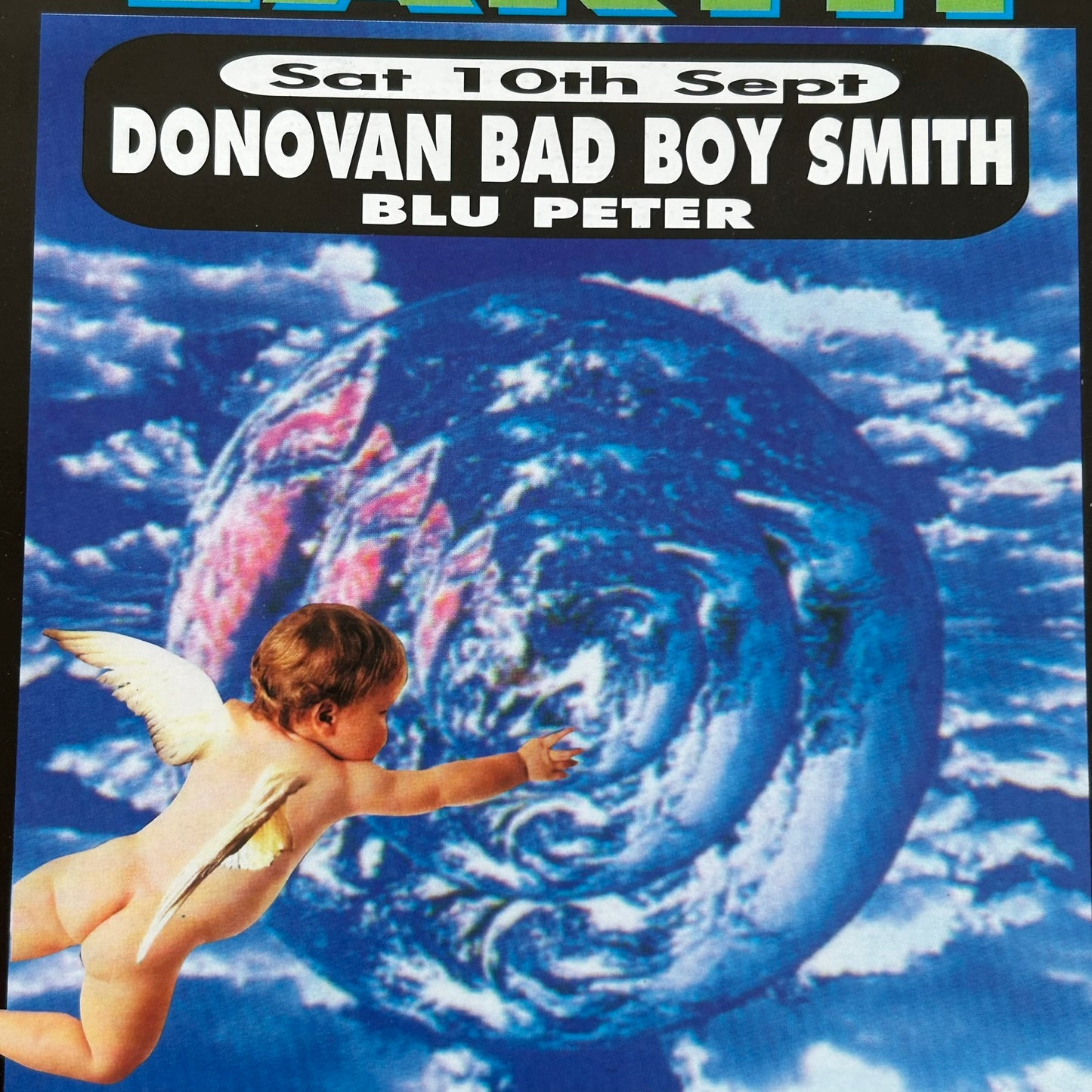 90s RAVE / Dance Memorabilia Flyer. Planet Earth at Oscars Leigh on Sea. Donovan Bad Boy Smith