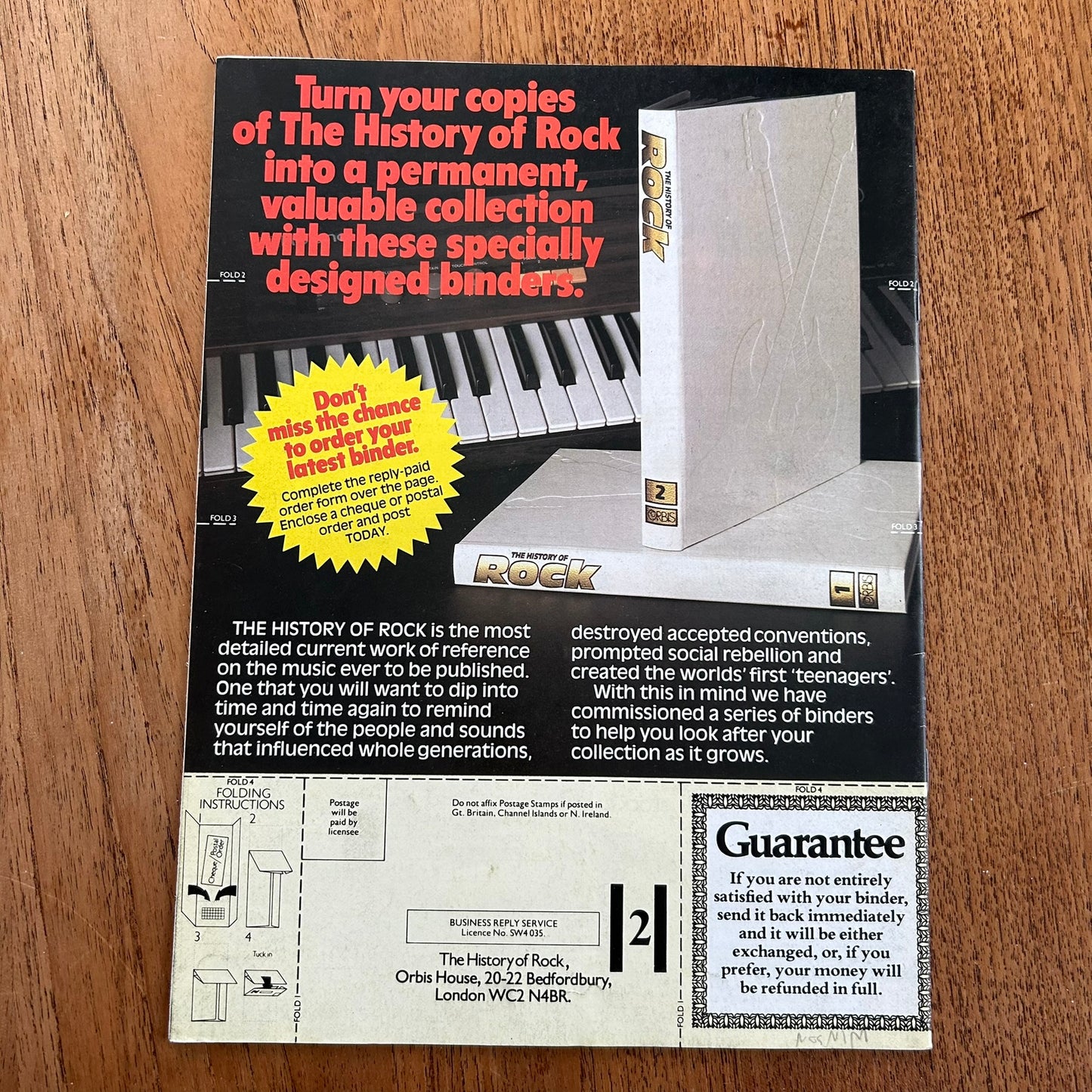 The History of Rock magazine, Volume 2 Issue 18 American Bandstand. 1984. Philadelphia Pop