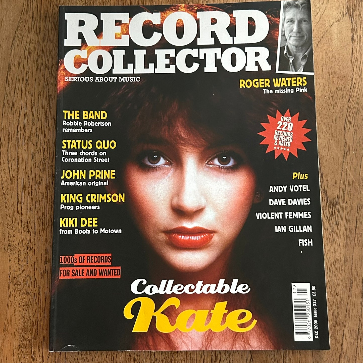 Record Collector magazine - Dec 2005 Issue 317 - Collectable Kate - Kate Bush - Roger Waters