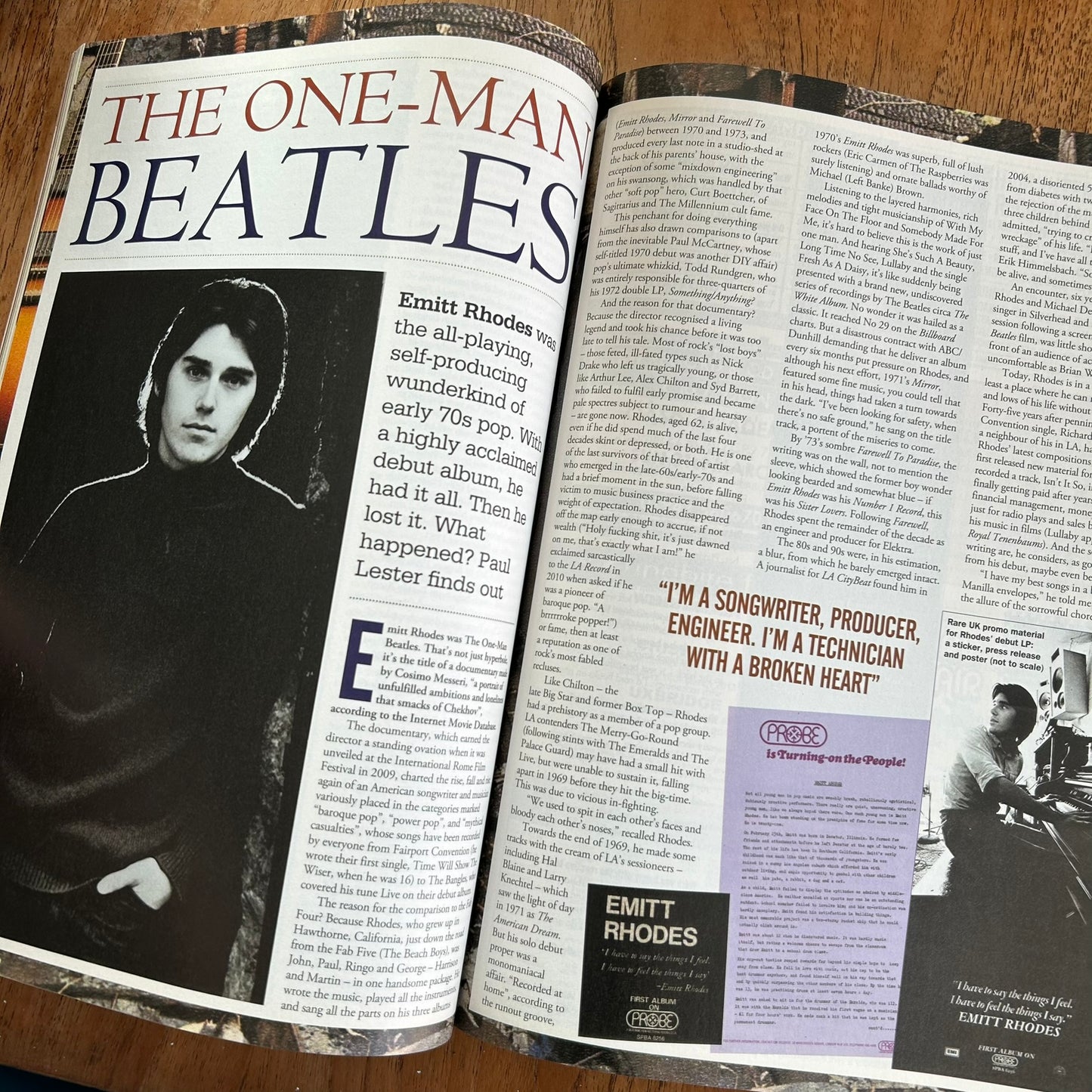 Record Collector magazine - March 2013 Issue 412 - Black Sabbath - Bowie on TV - Emitt Rhodes