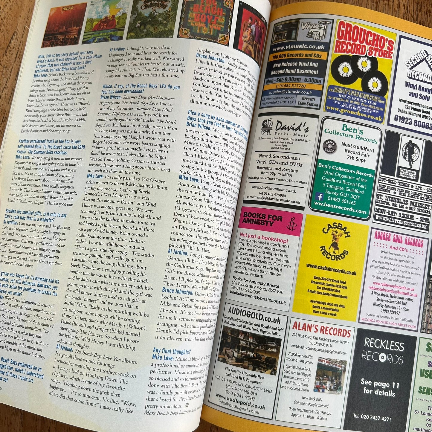 Record Collector magazine - Sep 2013 Issue 418 - The Beach Boys definitive interview - Radiohead