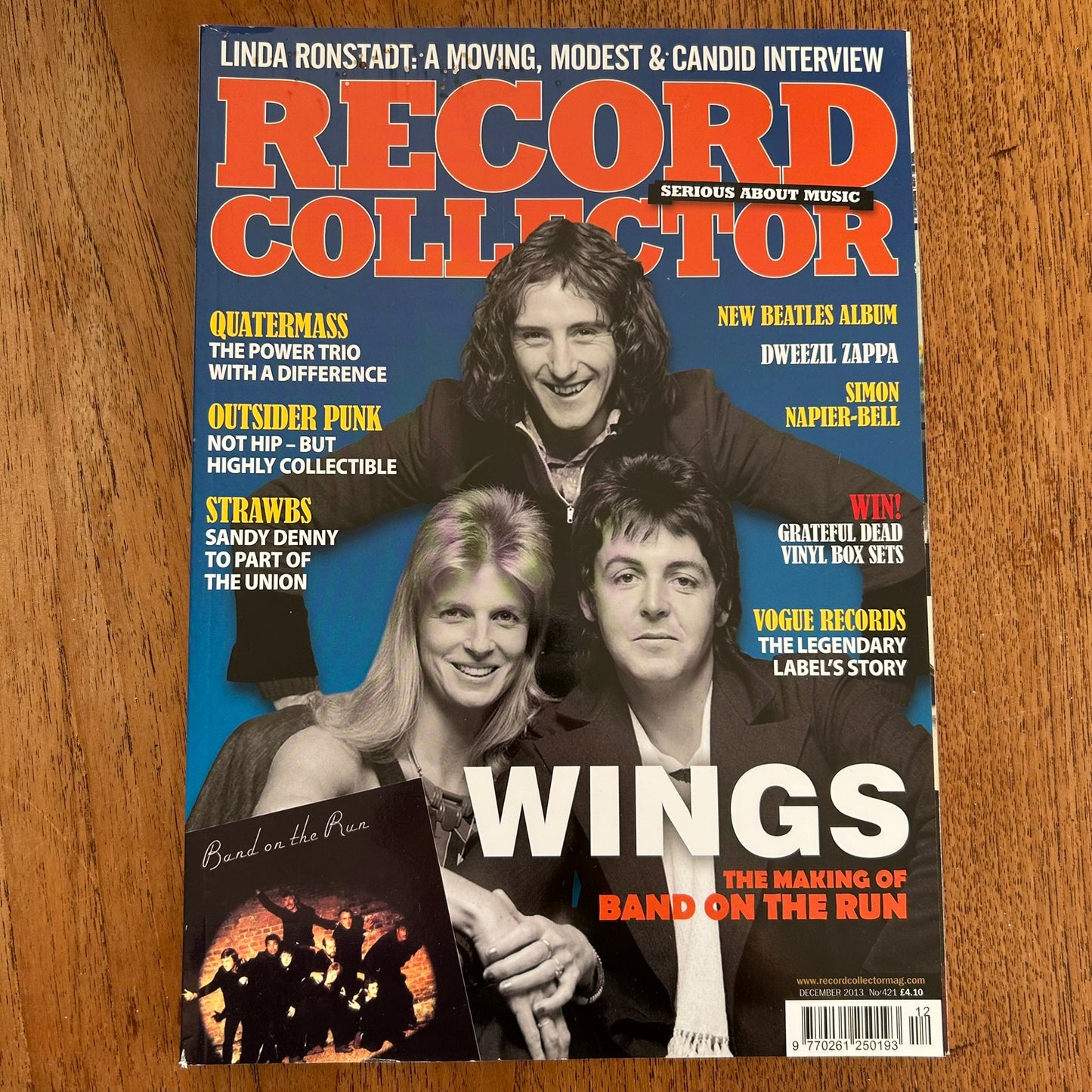 Record Collector magazine - Dec 2013 Issue 421 - Wings - The making of Band On The Run.
