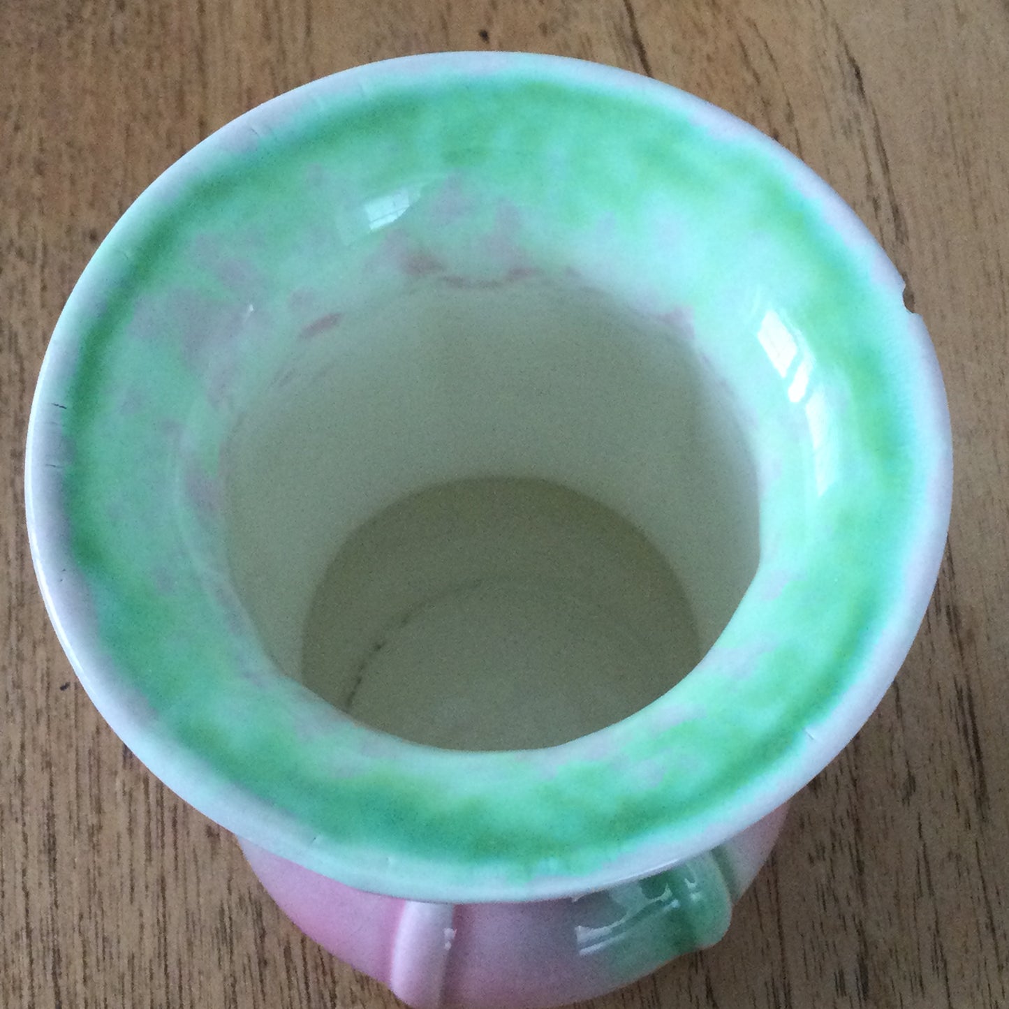Vintage SylvaC Vase - Mould No. 745 | Mid Century Pink & Green Bulb Base Design | 12.5 cm High