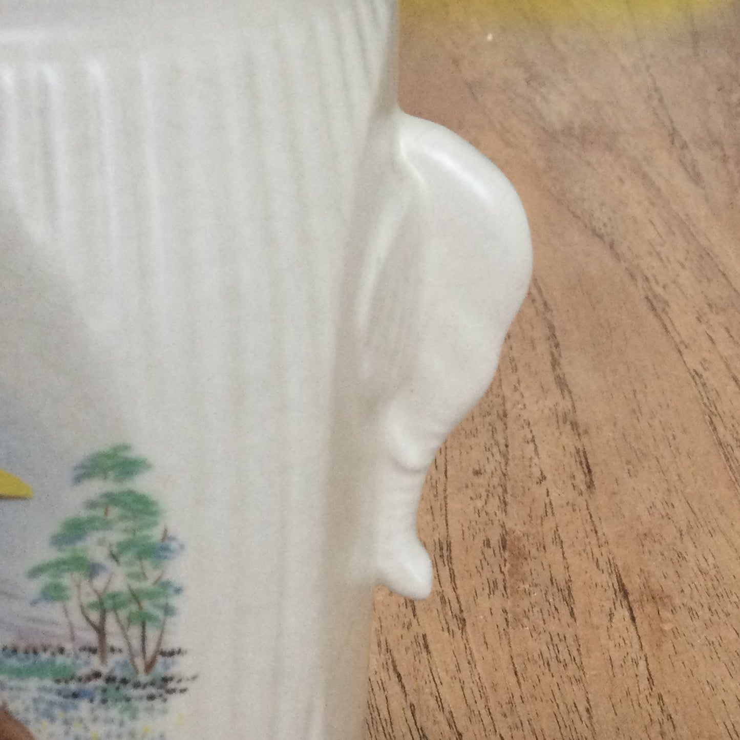 SylvaC Vintage c1950s Ceramic Tea Canister – Ceylon Tea Picker with Elephant Ear Handles