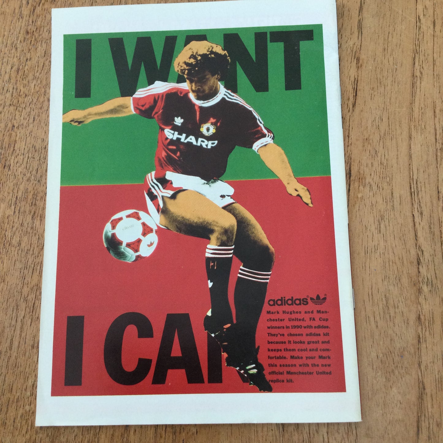 Manchester United v Legia Warsaw Semi final ECWC 24/4/91 Programme.