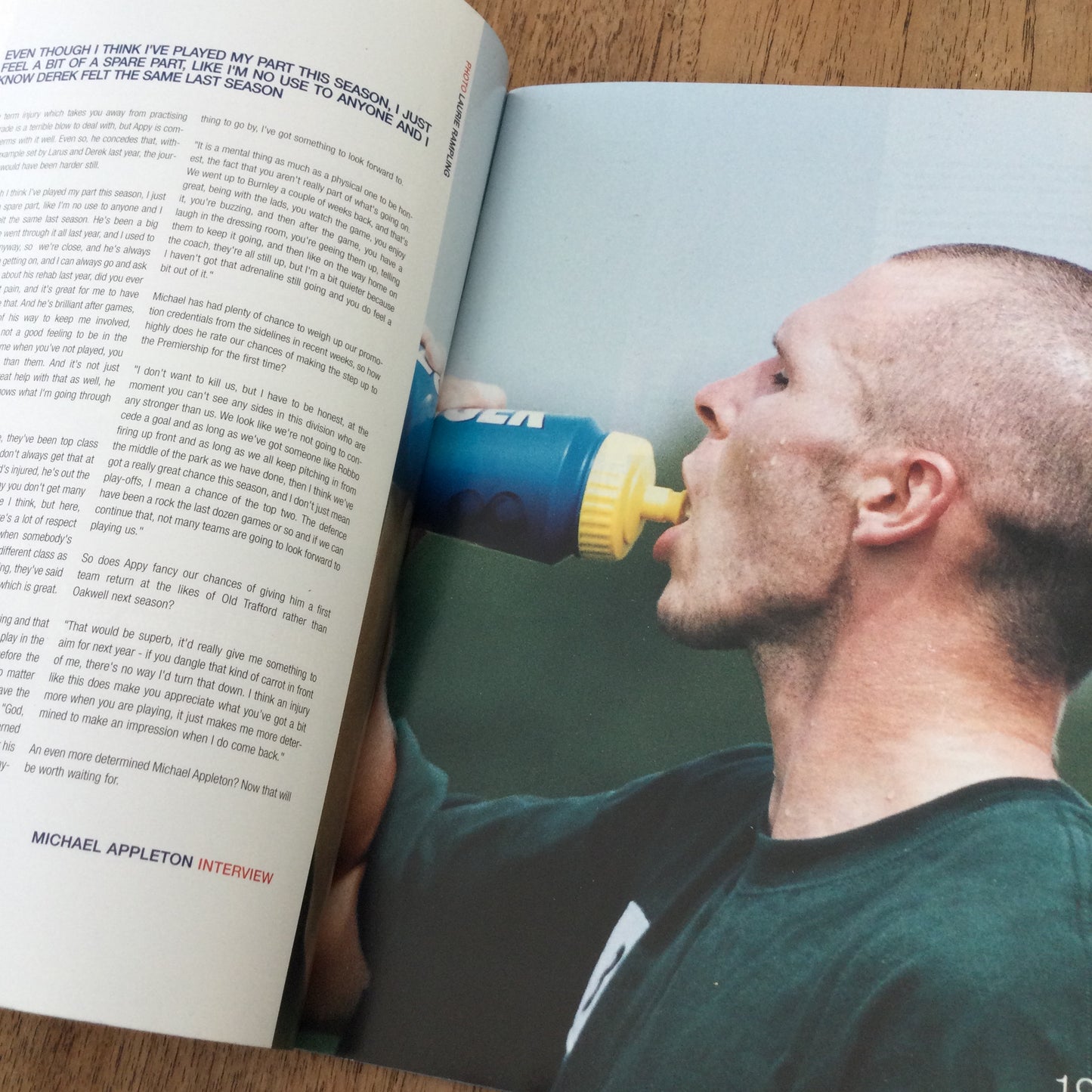 West Bromwich Albion v Cheltenham Town Football Programme 2002 23/2/02. Michael Appleton interview.