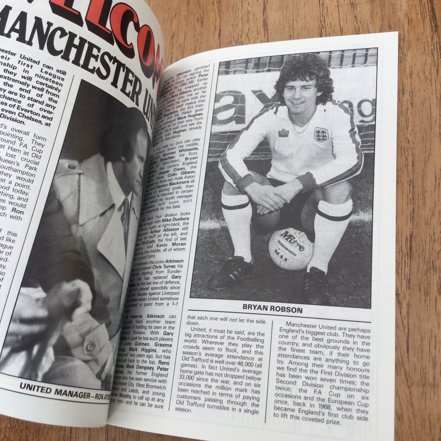 Birmingham City v Manchester United League Div 1 Football Programme 1986 29/3/86 Des Bremner
