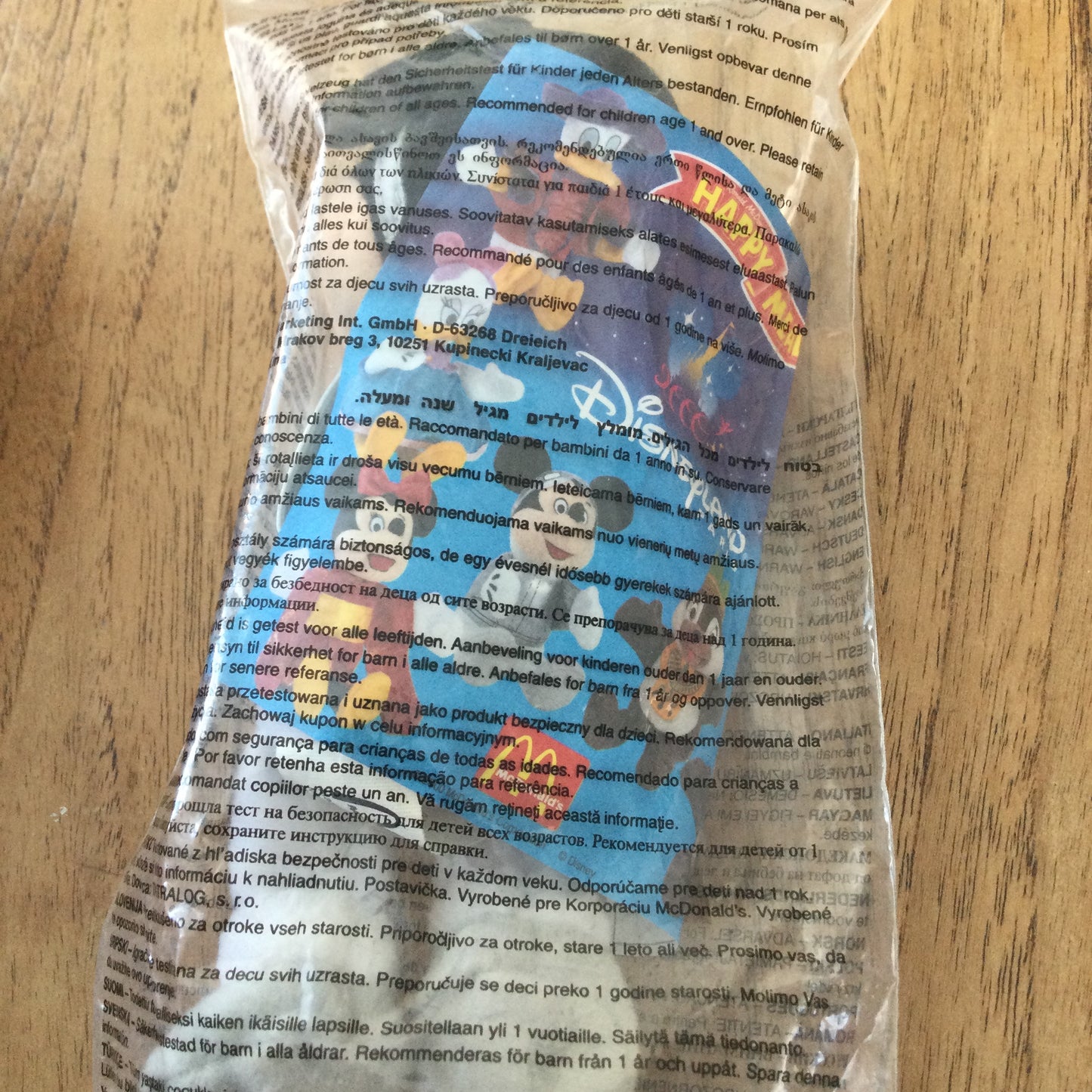 McDonald’s DISNEYLAND PARIS HAPPY MEAL TOY 2000 Mickey Mouse in Space Suit. In original packaging.