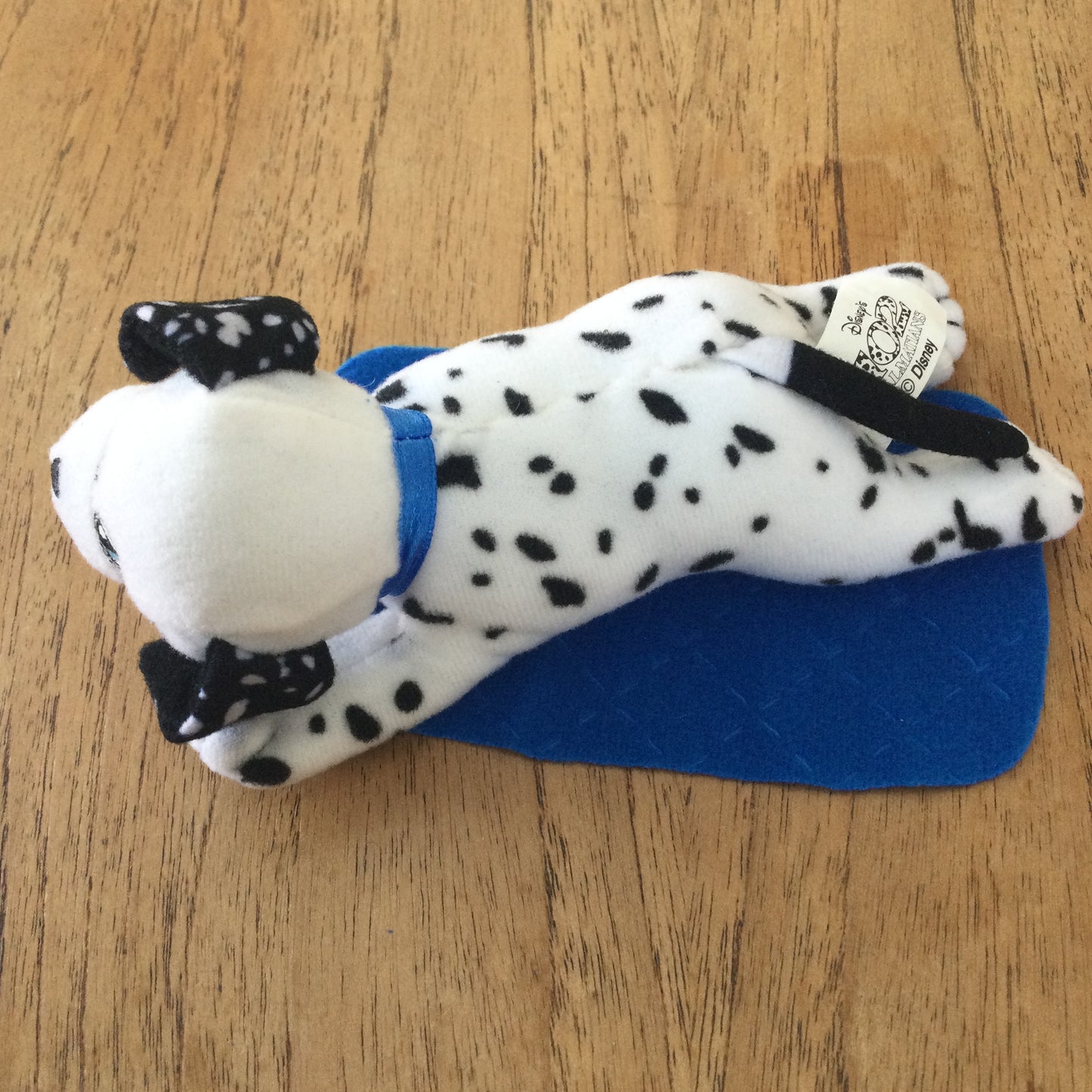 McDonalds Happy Meal toy. Dalmatian with blue mat. From 2001 202 Dalmatians Disney movie.