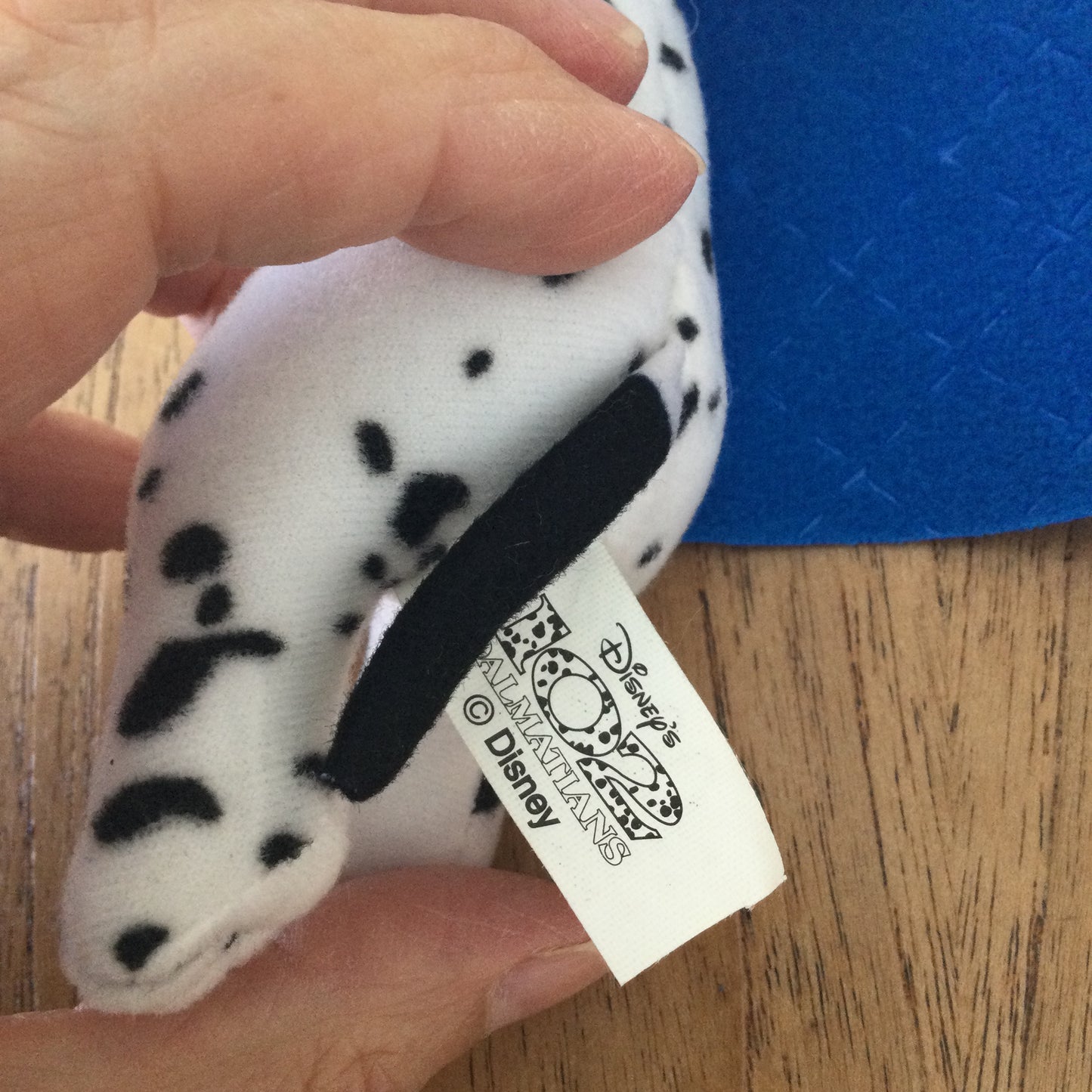 McDonalds Happy Meal toy. Dalmatian with blue mat. From 2001 202 Dalmatians Disney movie.