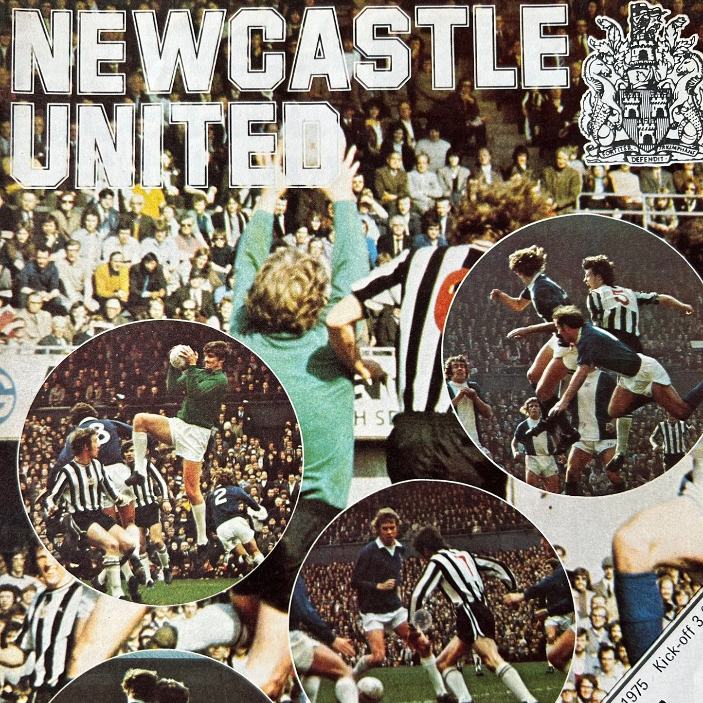Vintage 70s Football Programme NEWCASTLE UNITED v LIVERPOOL 1975 15/11/75 Division 1
