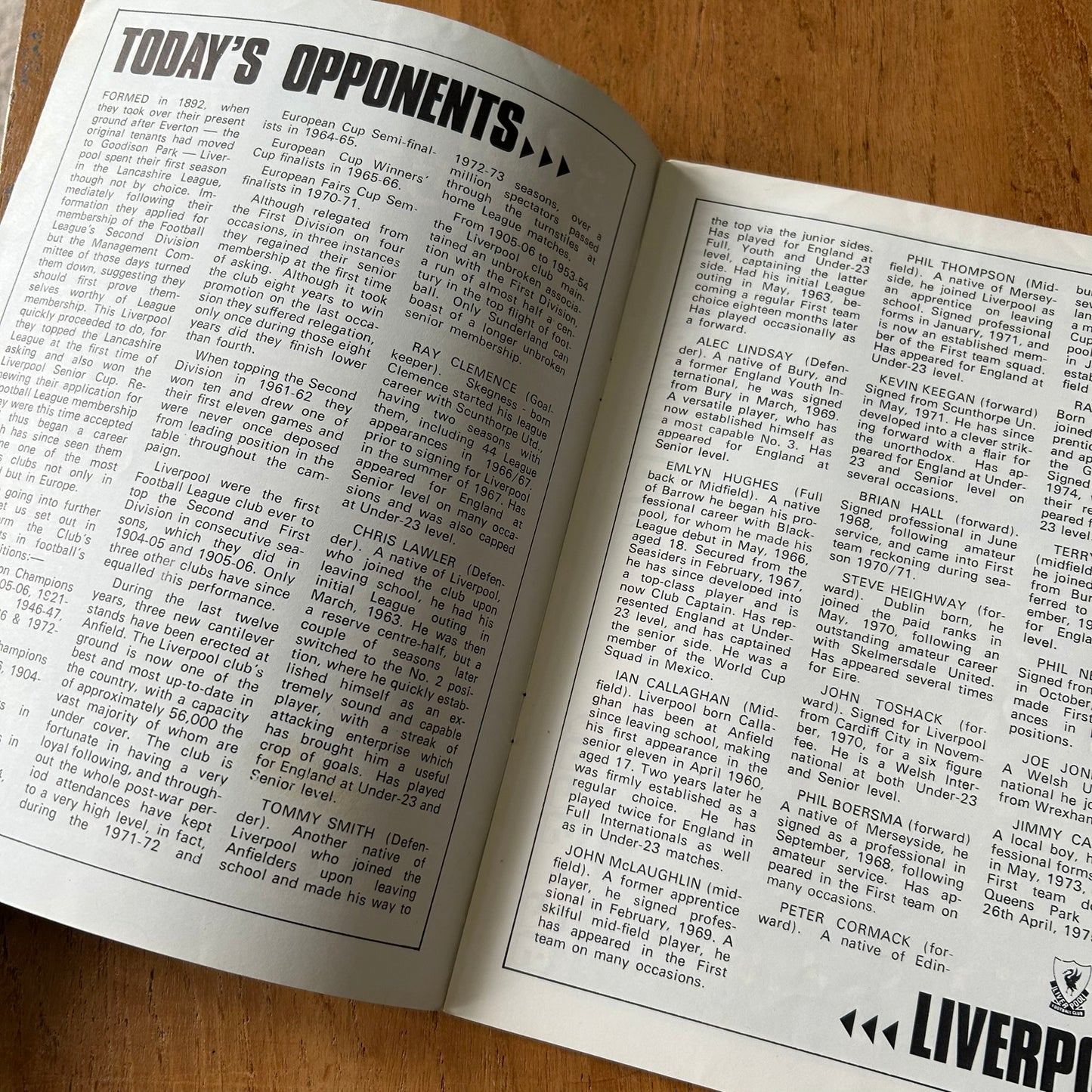 Vintage 70s Football Programme NEWCASTLE UNITED v LIVERPOOL 1975 15/11/75 Division 1