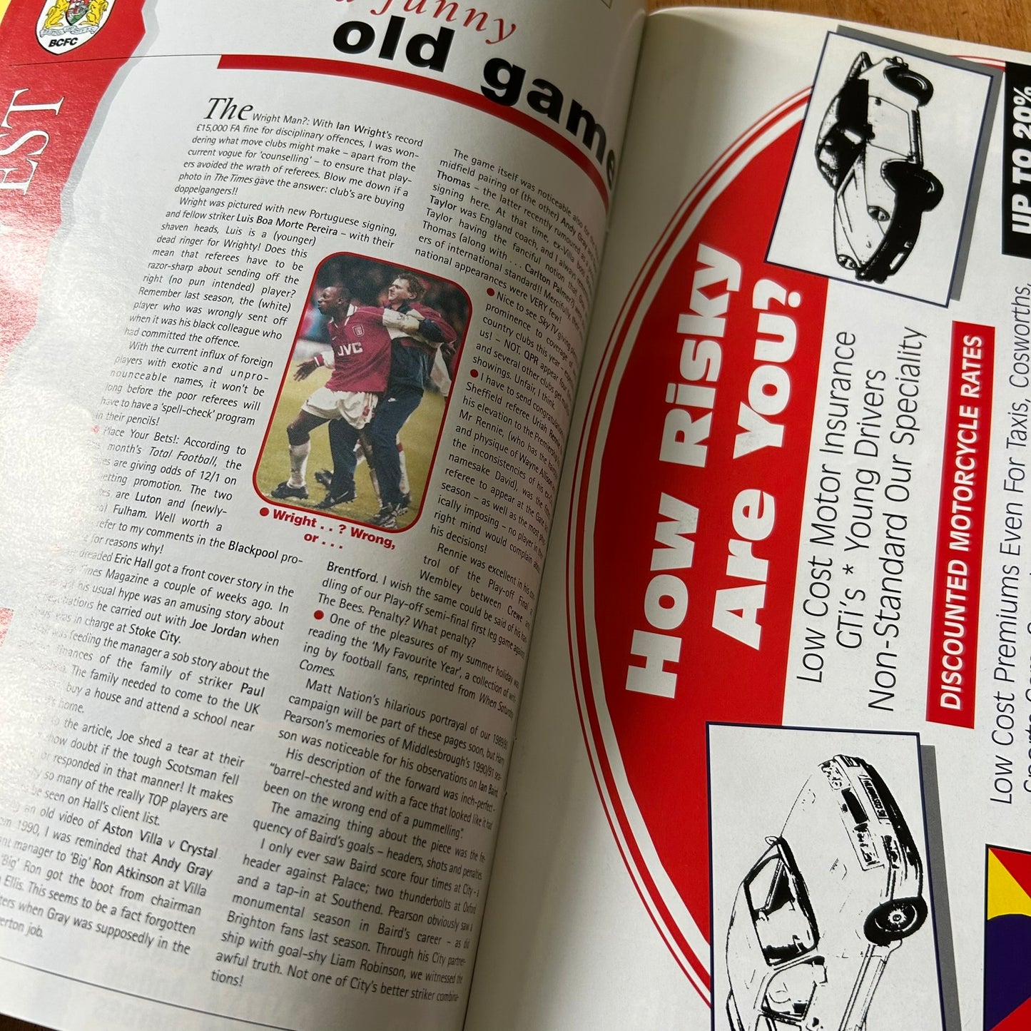 Vintage 90s Football Programme and 2 tickets - BRISTOL CITY v LIVERPOOL friendly 1997 23/7/97 Centenary Match