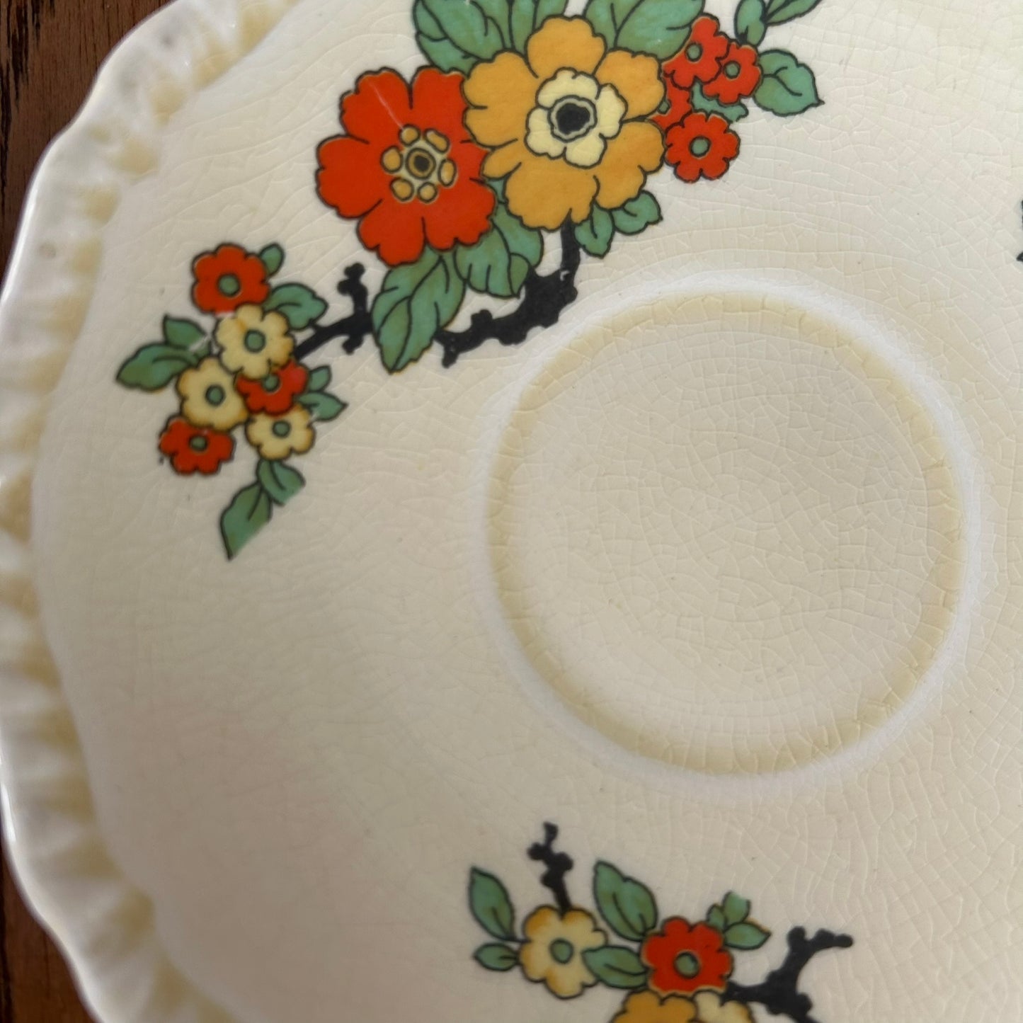 Vintage 1930s Art Deco Saucers - set of 5 – Royal Stafford – Marigold Floral Design