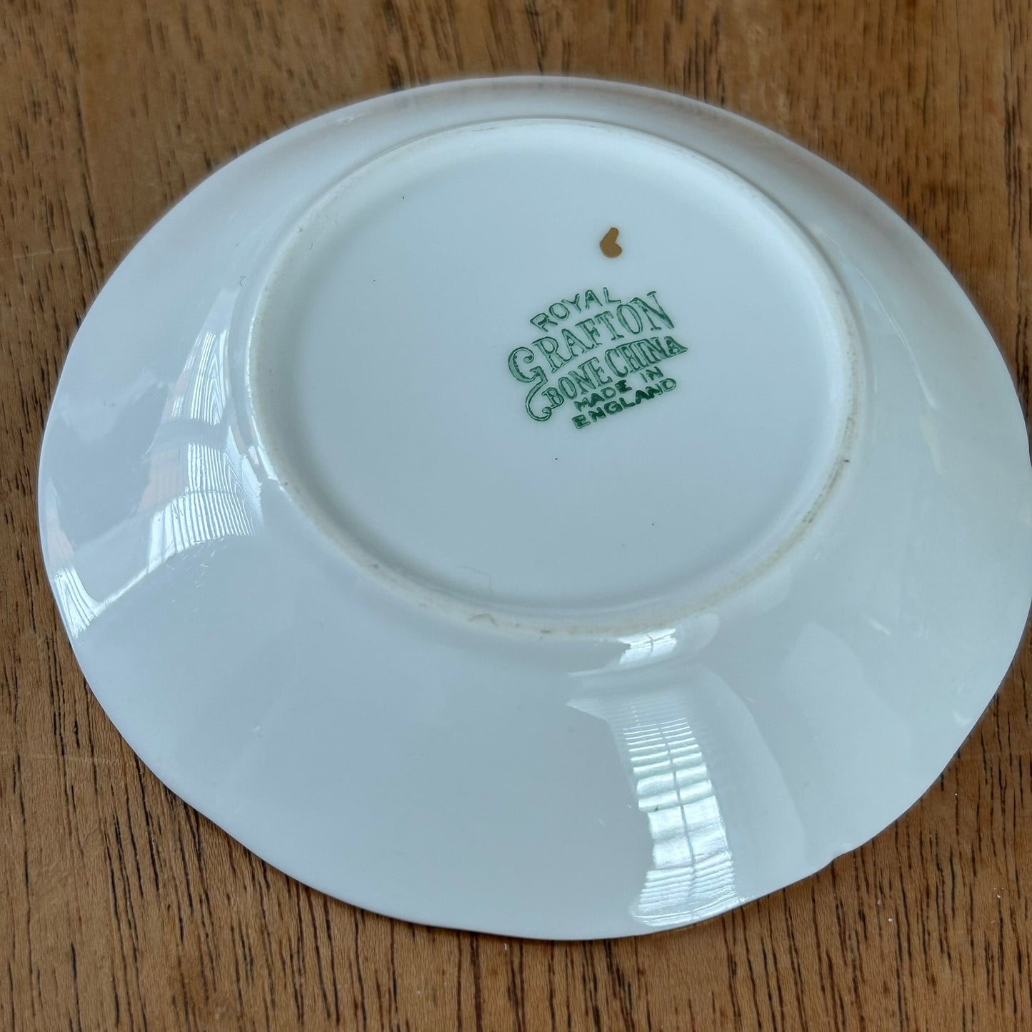 Vintage Royal Grafton Bone China Floral Trinket Dish / Pin Dish – Pattern 6712 – 1950s