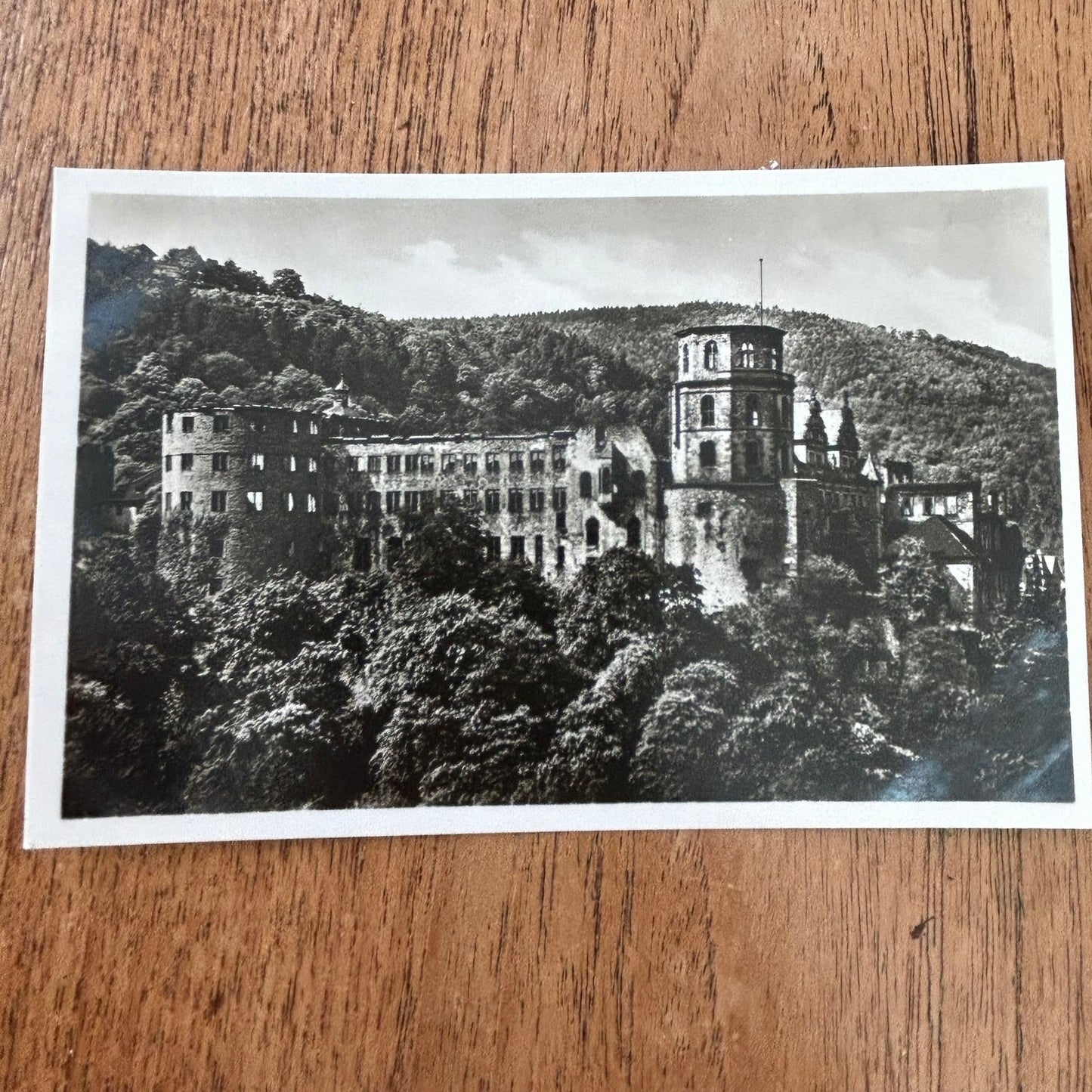 Vintage postcard - GERMANY - Schloss Heidelberg - Heidelberg Castle - Black and white