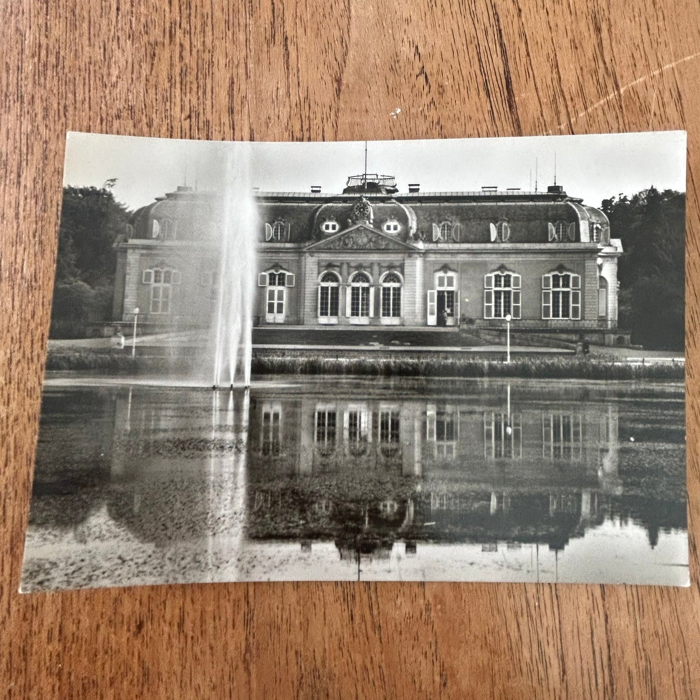 Vintage postcard - GERMANY - Schloss Benrath - Benrath Castle - Dusseldorf - Black and white