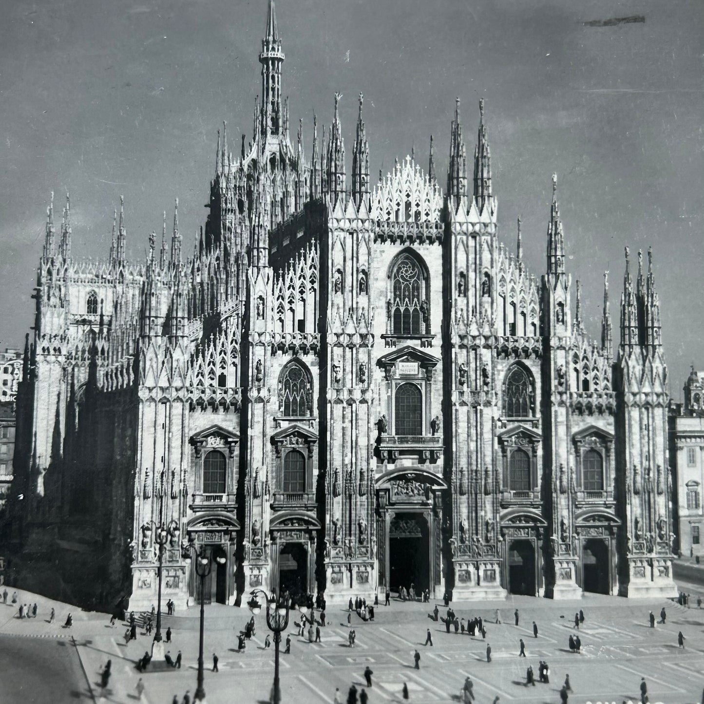 Vintage Postcard - 1940s 1946 - ITALY - Milan / Milano - Cathedral - Il Duomo - Black & White