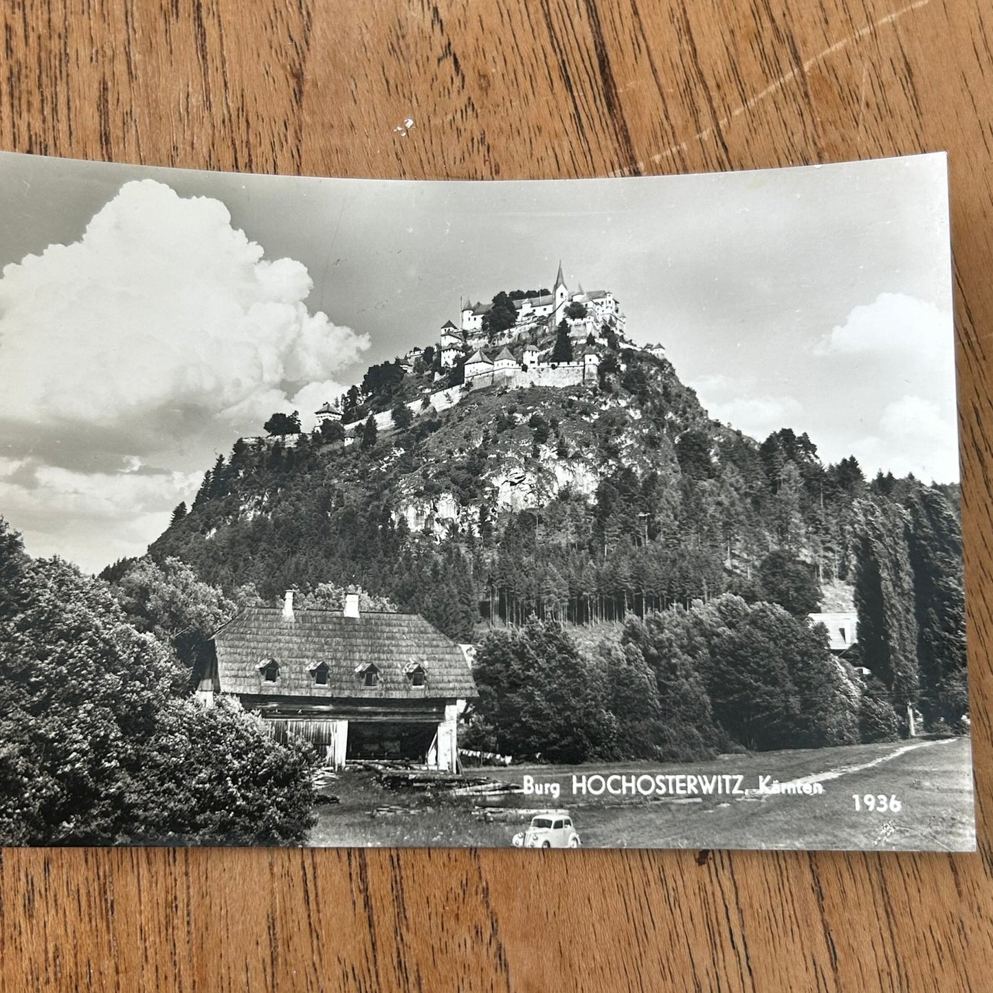 Vintage 1930s postcard - AUSTRIA - Hochosterwitz Castle, Karnten - Carinthia - Black And White - RP
