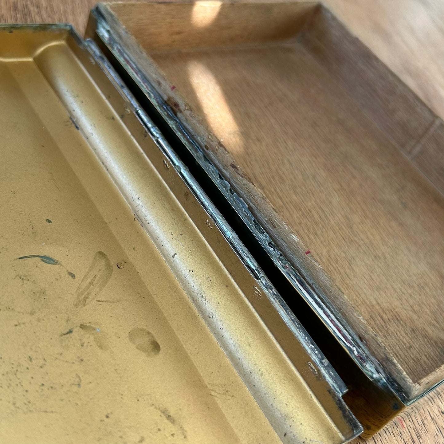 Art Deco Brass 'State Express' Cigarette Box – Decorative Jewellery Stash / Memento Box - Made In England