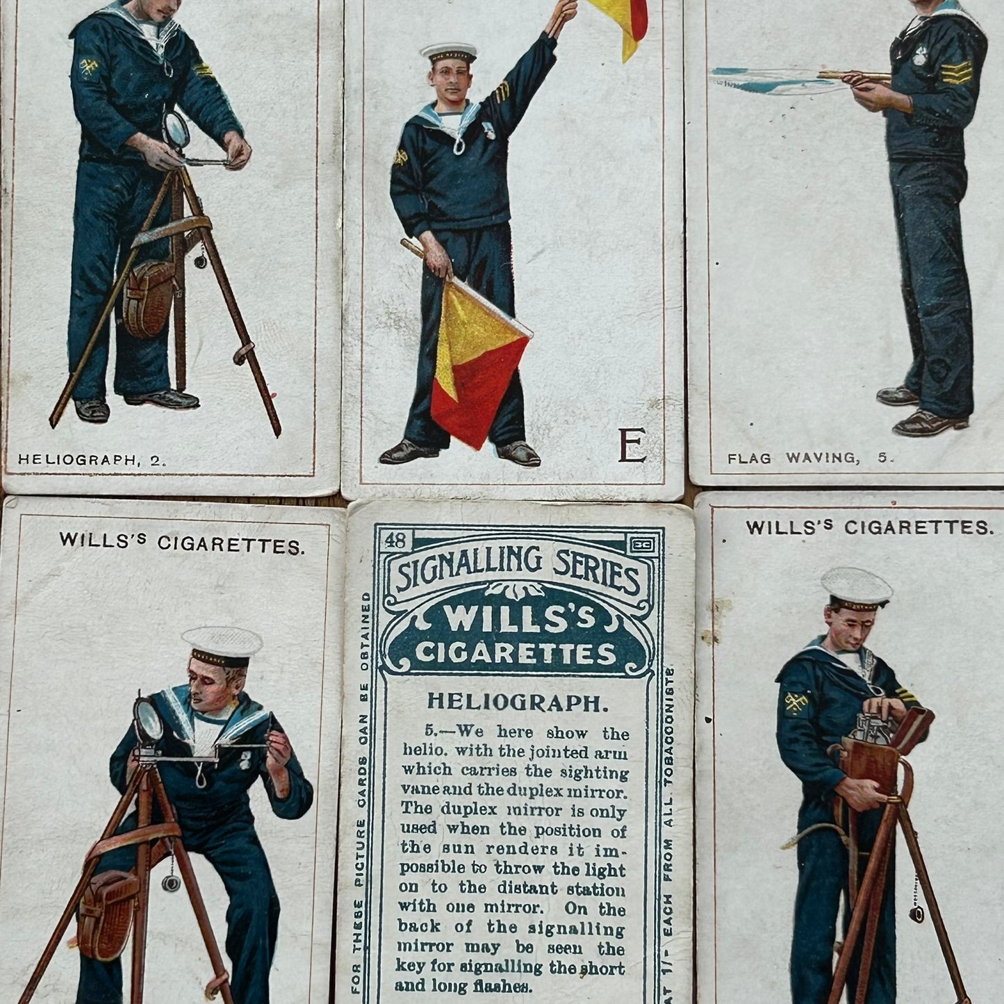 Wills Cigarette Cards - 1911 - Signalling Series - Sold Individually - Please Pick From The Drop-Down Menu