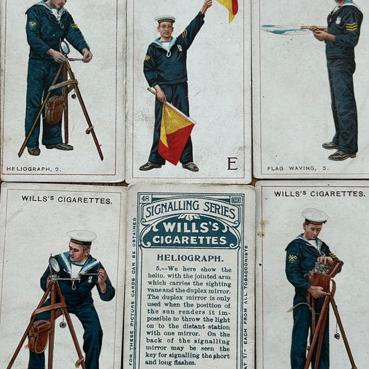 Wills Cigarette Cards - 1911 - Signalling Series - Sold Individually - Please Pick From The Drop-Down Menu