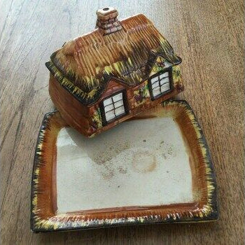 Butter / Cheese Dish. Price Bros Cottage Ware Vintage 1950s Butter / Cheese Dish & Cover C.1946 1963