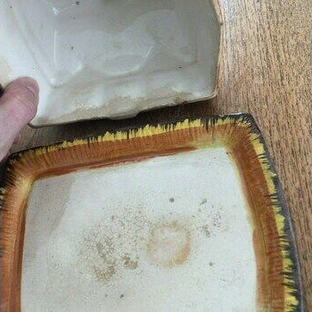 Butter / Cheese Dish. Price Bros Cottage Ware Vintage 1950s Butter / Cheese Dish & Cover C.1946 1963