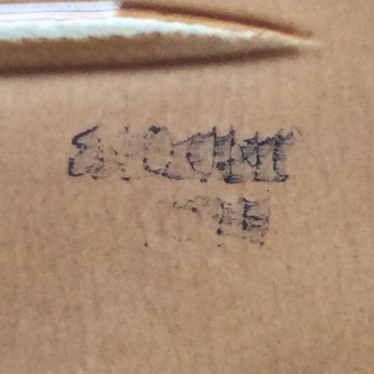 Mid Century Brown Red Yellow Teardrop Shaped Dish / Serving Platter - 25cm Long - Retro - Harvest Crop Edging.