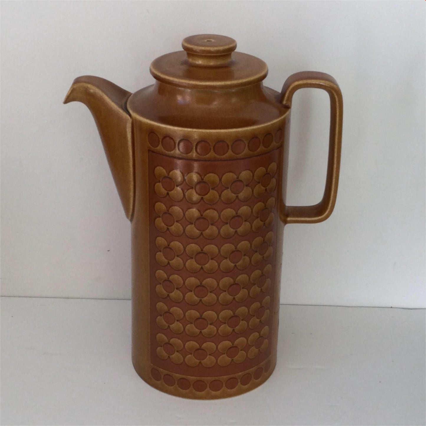 Hornsea Saffron 1970s Coffee Pot iconic 70s design vgc vintage retro brown