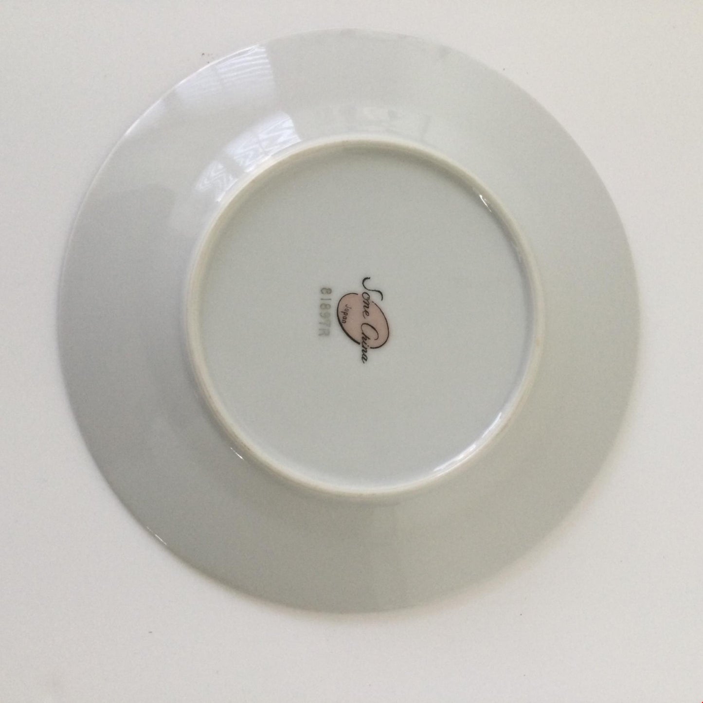 Set of 5 Vintage Side Plates Mid century Rose design. Made in Japan 81897R Set of 5. Sone china. Cottagecore, duck egg blue