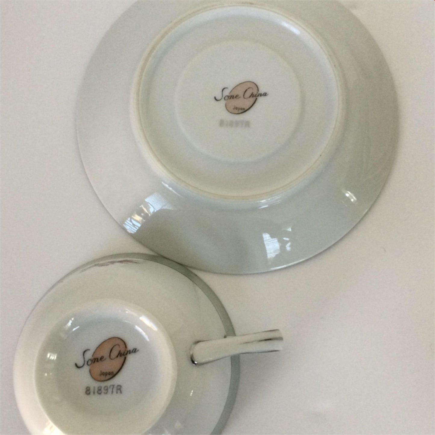 Vintage SONE china Cup & saucer Rose design. Made in Japan 81897R mid century