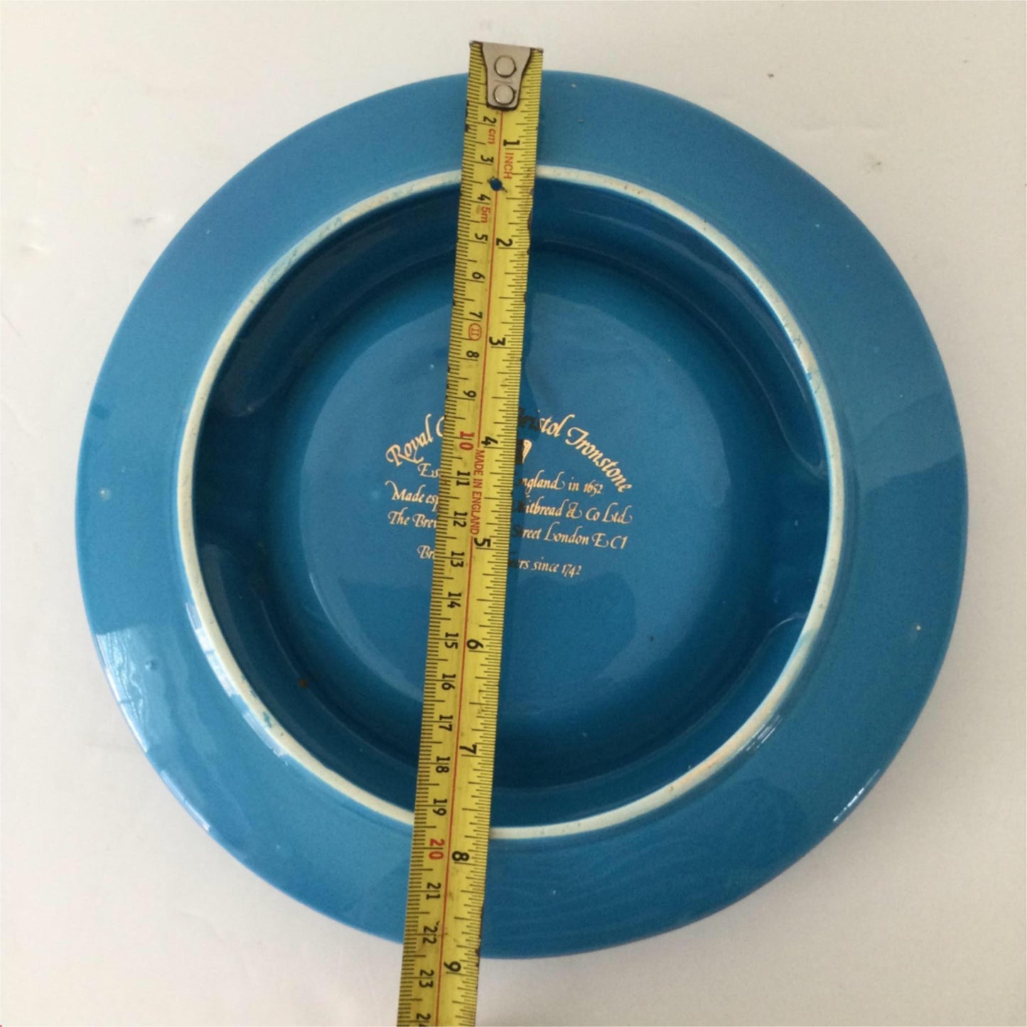 AUTHENTIC WHITBREAD TANKARD COOL BITTER ASHTRAY ROYAL CAULDON BRISTOL IRONSTONE