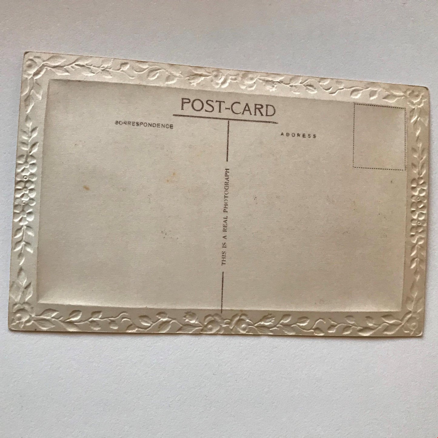 Vintage BIRTHDAY Greetings Postcard sepia photo roses friends nice poem embossed