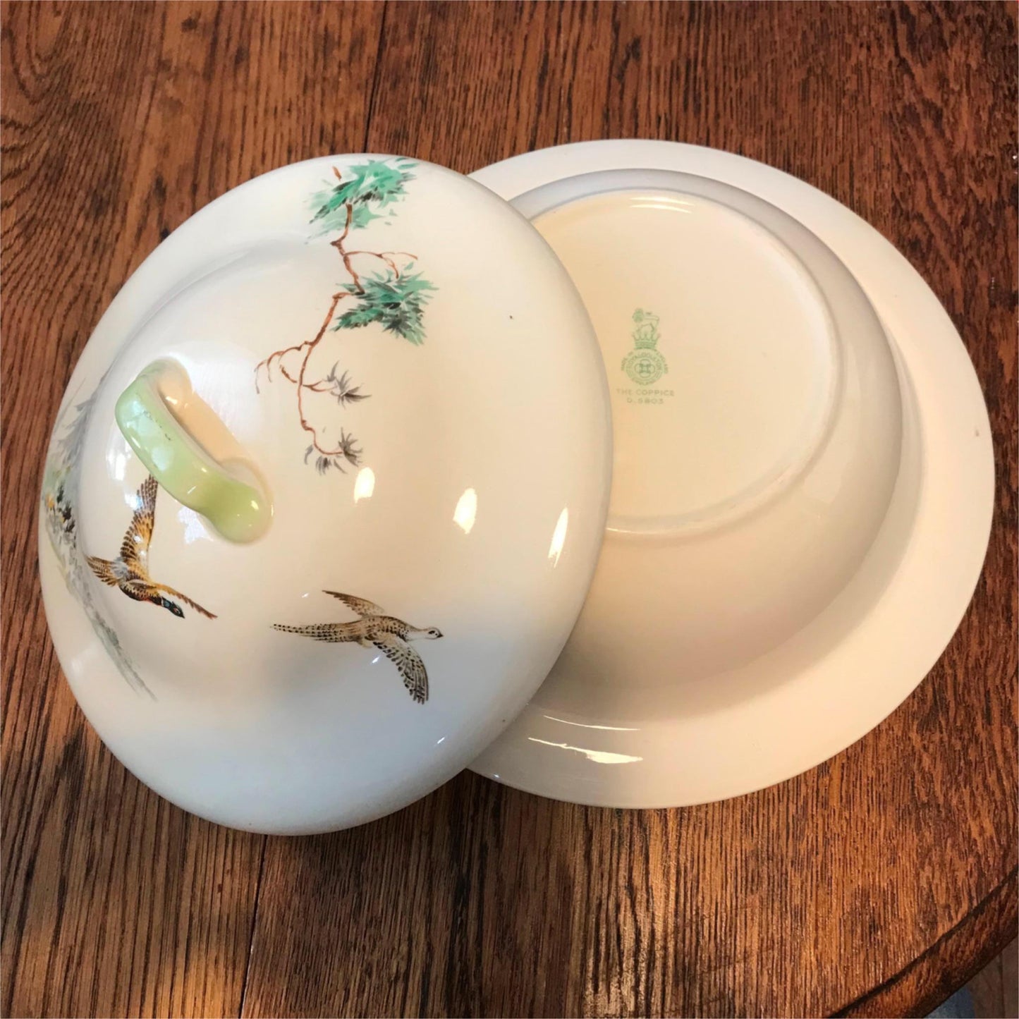 Vintage Royal DOULTON COPPICE Pheasant Design Lidded Tureen Dish 40s/50s 5803