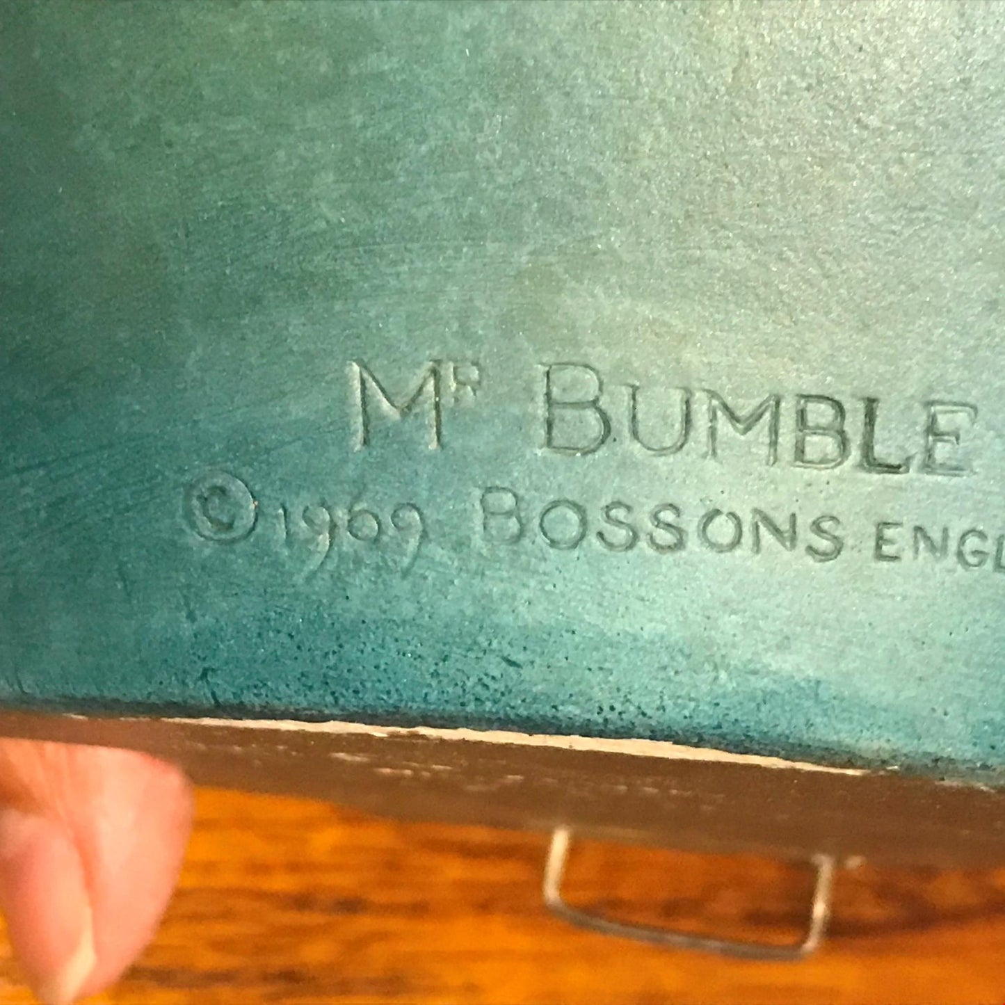 Vintage Chalk Head Plaque BOSSONS MR BUMBLE 1969 Dickens character retro kitsch