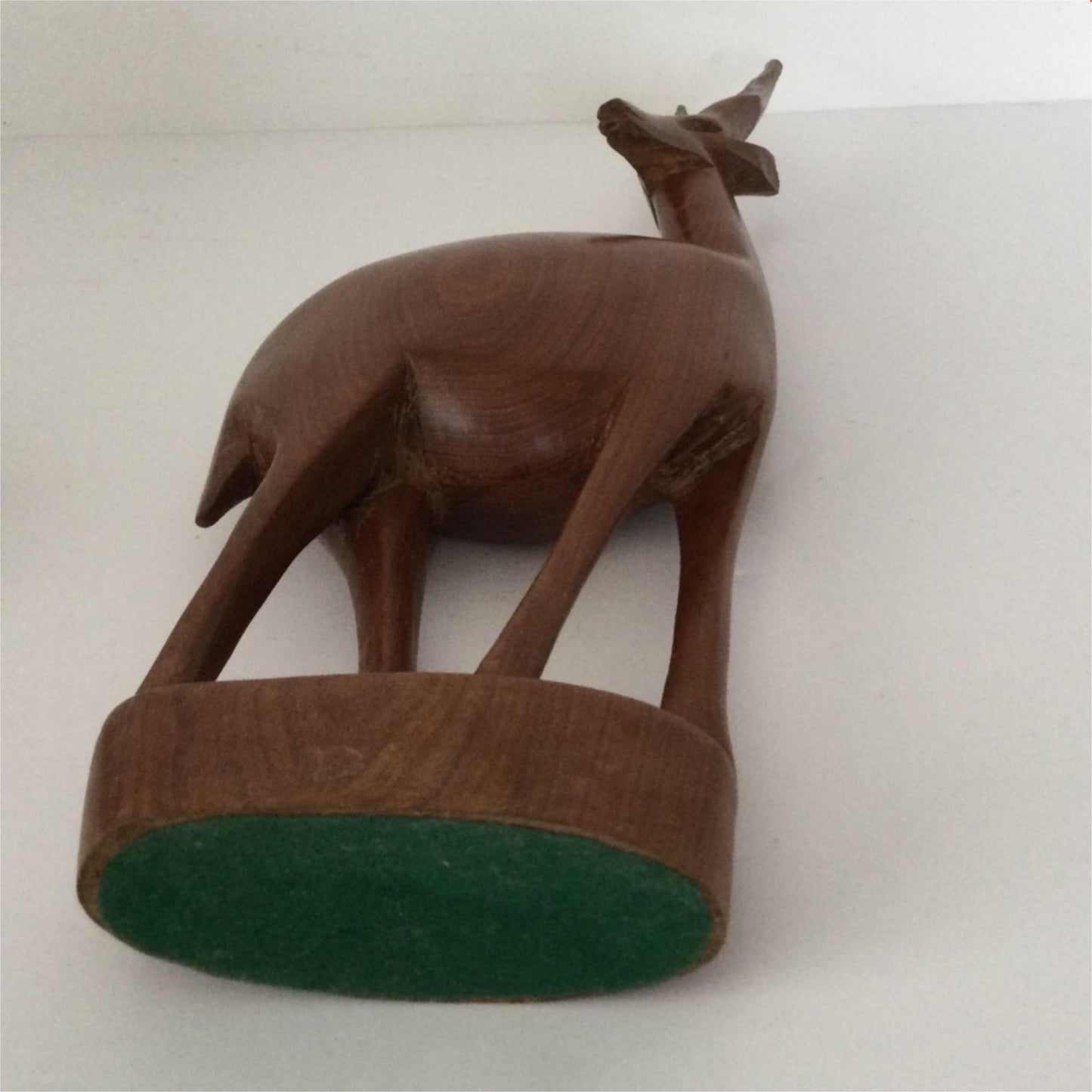 Mid century wooden carved African Antelope Gazelle Retro 50s 60s 70s 35.4cm high