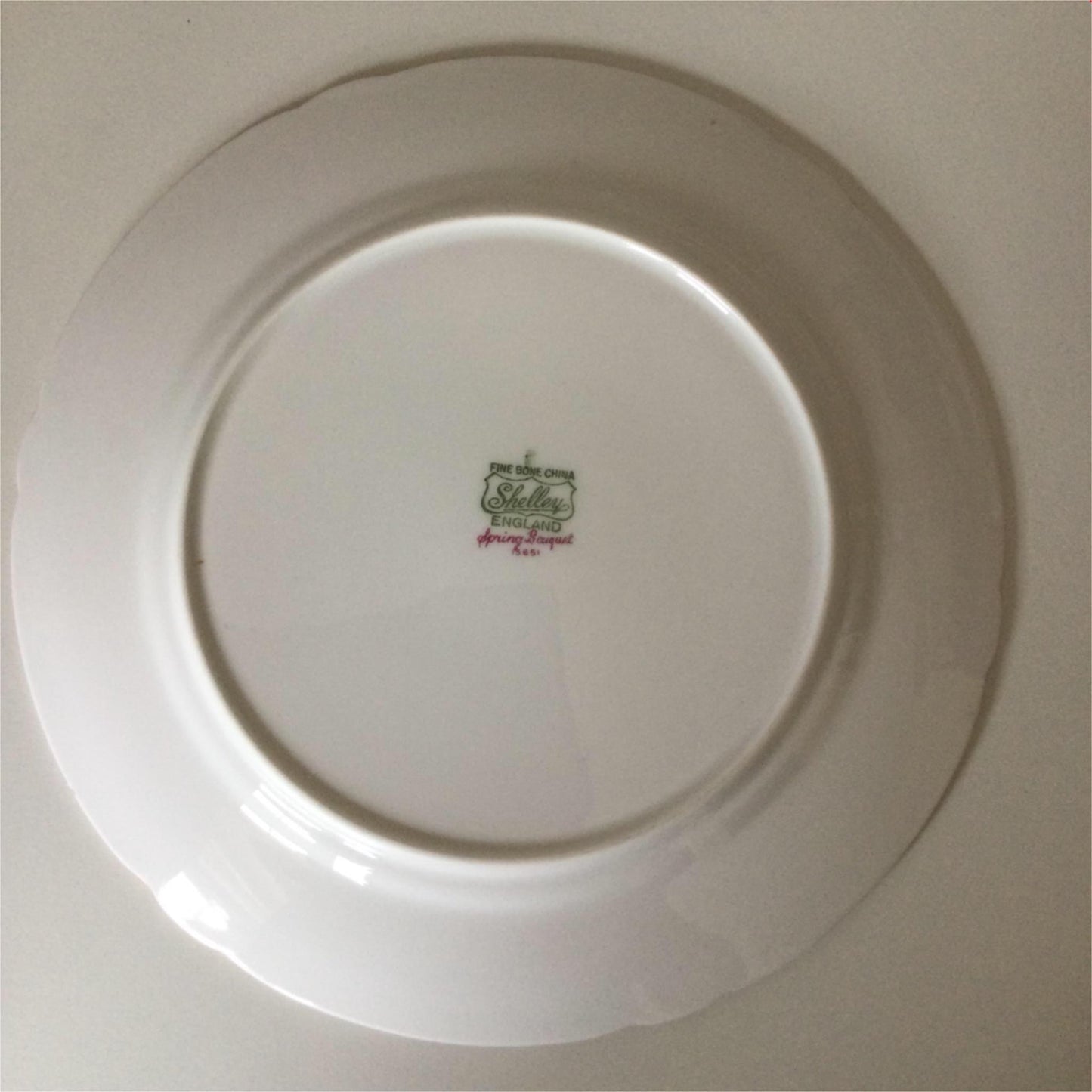 Vintage Shelley Spring Bouquet Gainsborough 8” plate salad tea 13651 fluted