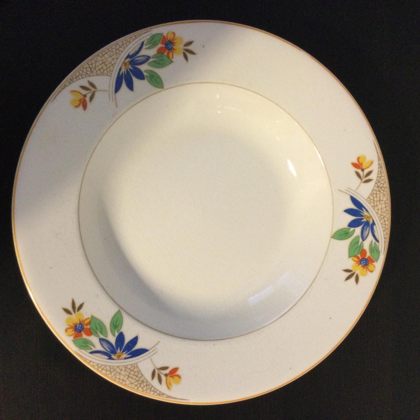 Spare Wedgwood & co Art Deco bowl / dish floral geometric cream multicoloured 541