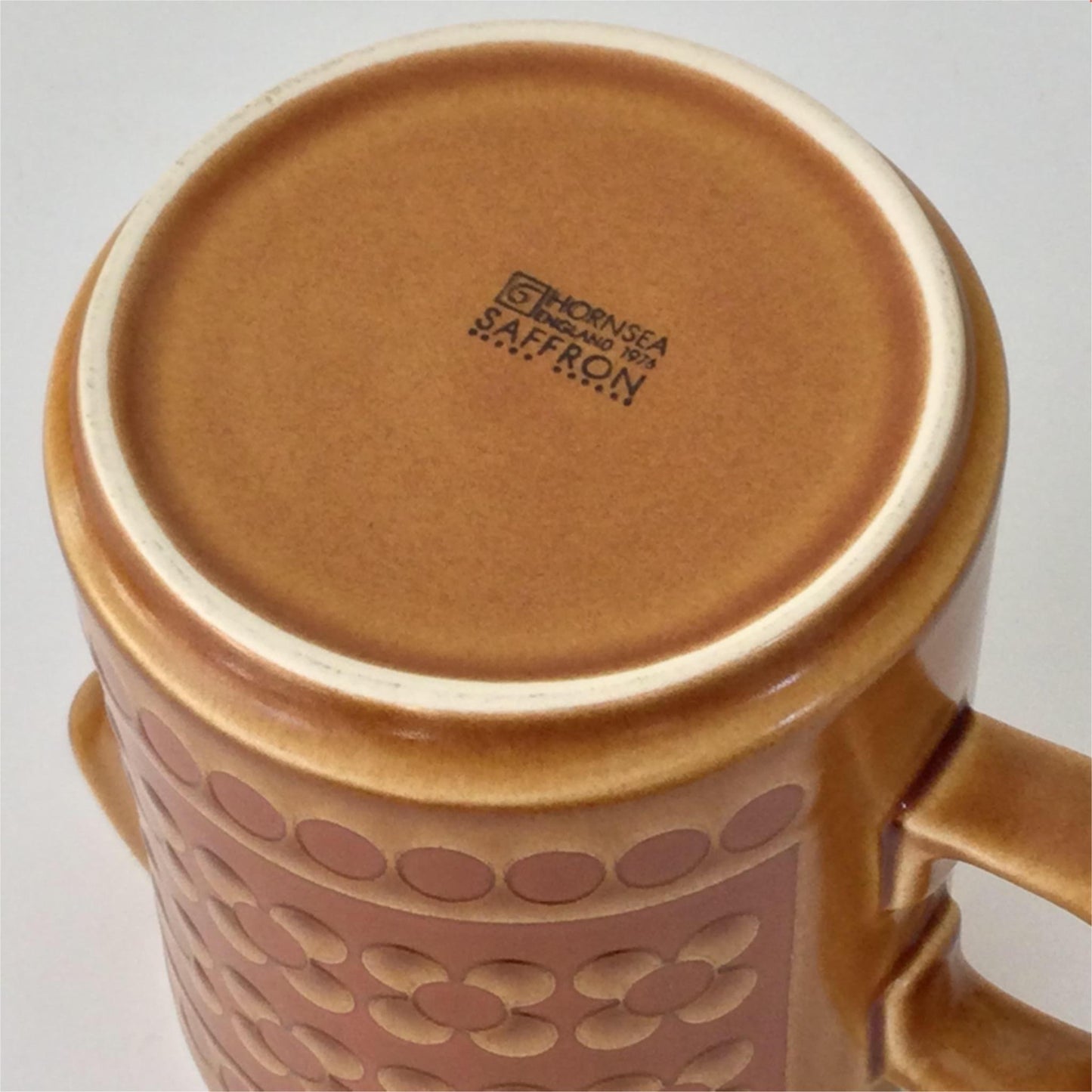 Hornsea Saffron 1970s Milk Jug - 12cm high - 1976 - Iconic 70s Design - Vintage Retro - Tan Brown