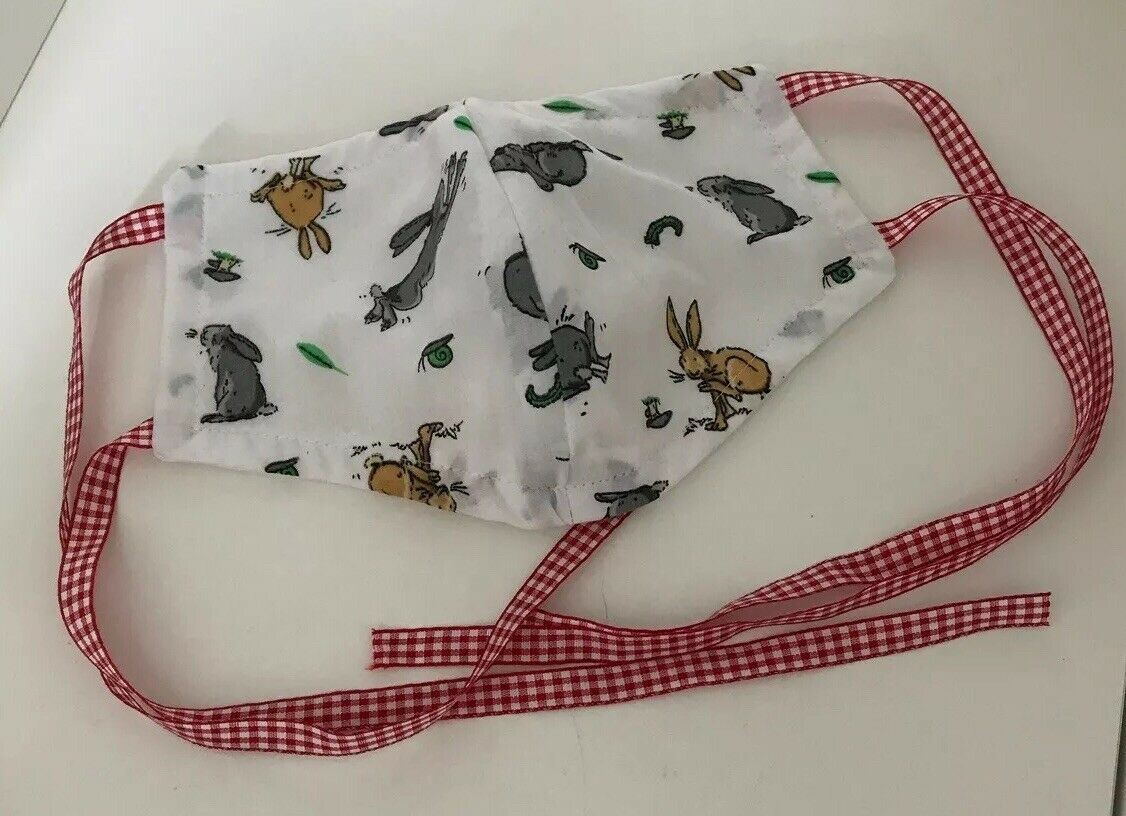 Washable Face Mask Colourful Rabbits. Age 9 To Teens.
