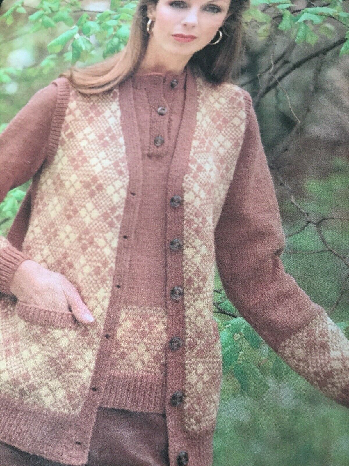 Vintage 1970s Falcon Knitting Pattern Booklet. Womens Dress, Cardigan, Jumper, Waistcoat