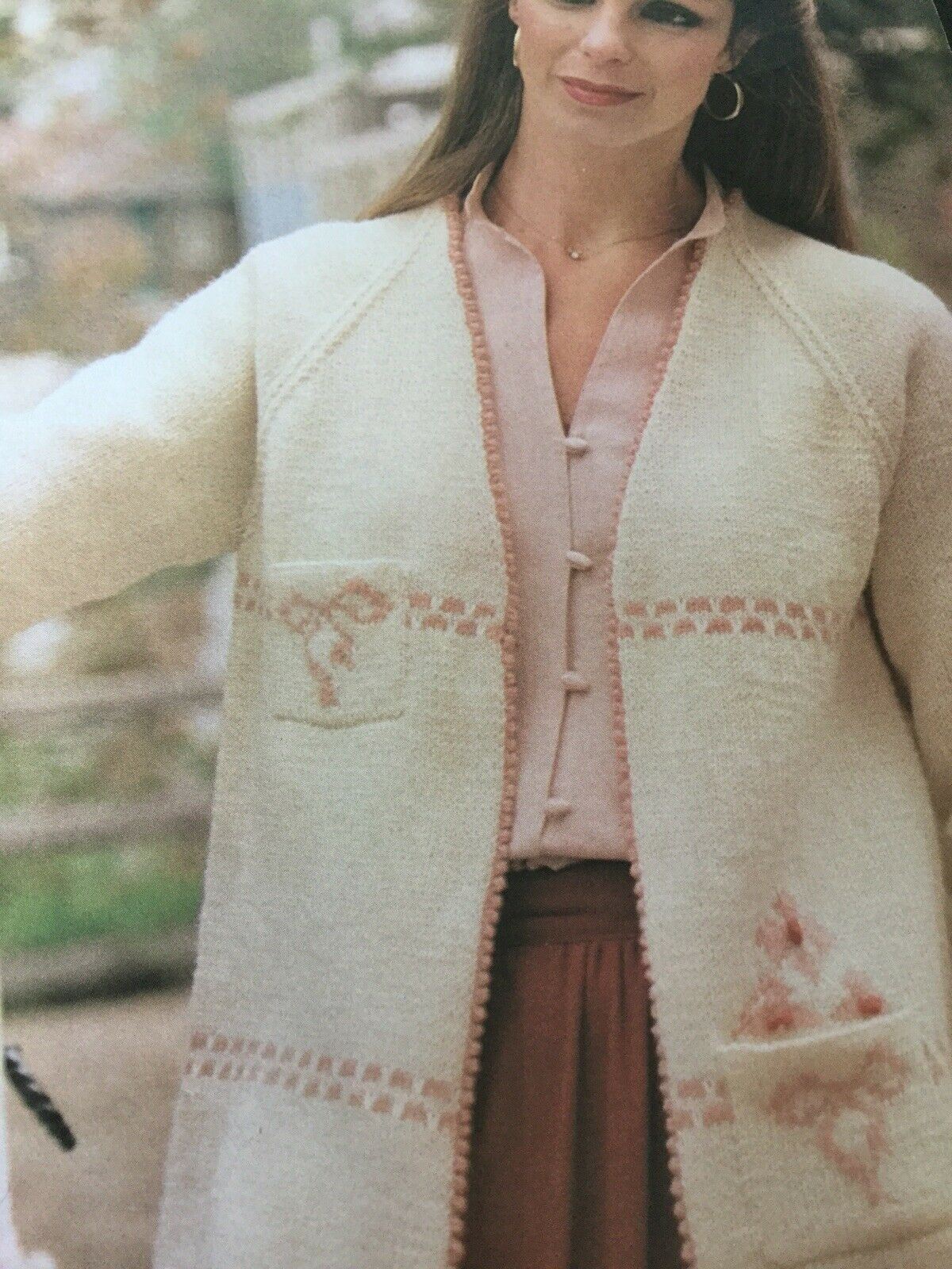 Vintage 1970s Falcon Knitting Pattern Booklet. Womens Dress, Cardigan, Jumper, Waistcoat
