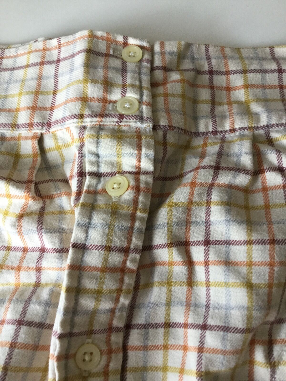 Retro Check Mini Skirt Made From Vintage Shirt Size 6-8 26” Waist Upcycled Festival wear