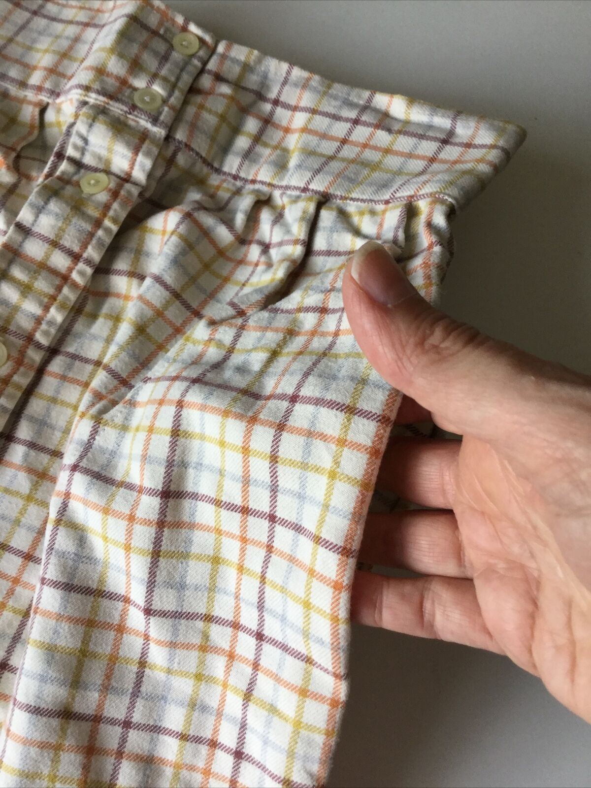 Retro Check Mini Skirt Made From Vintage Shirt Size 6-8 26” Waist Upcycled Festival wear